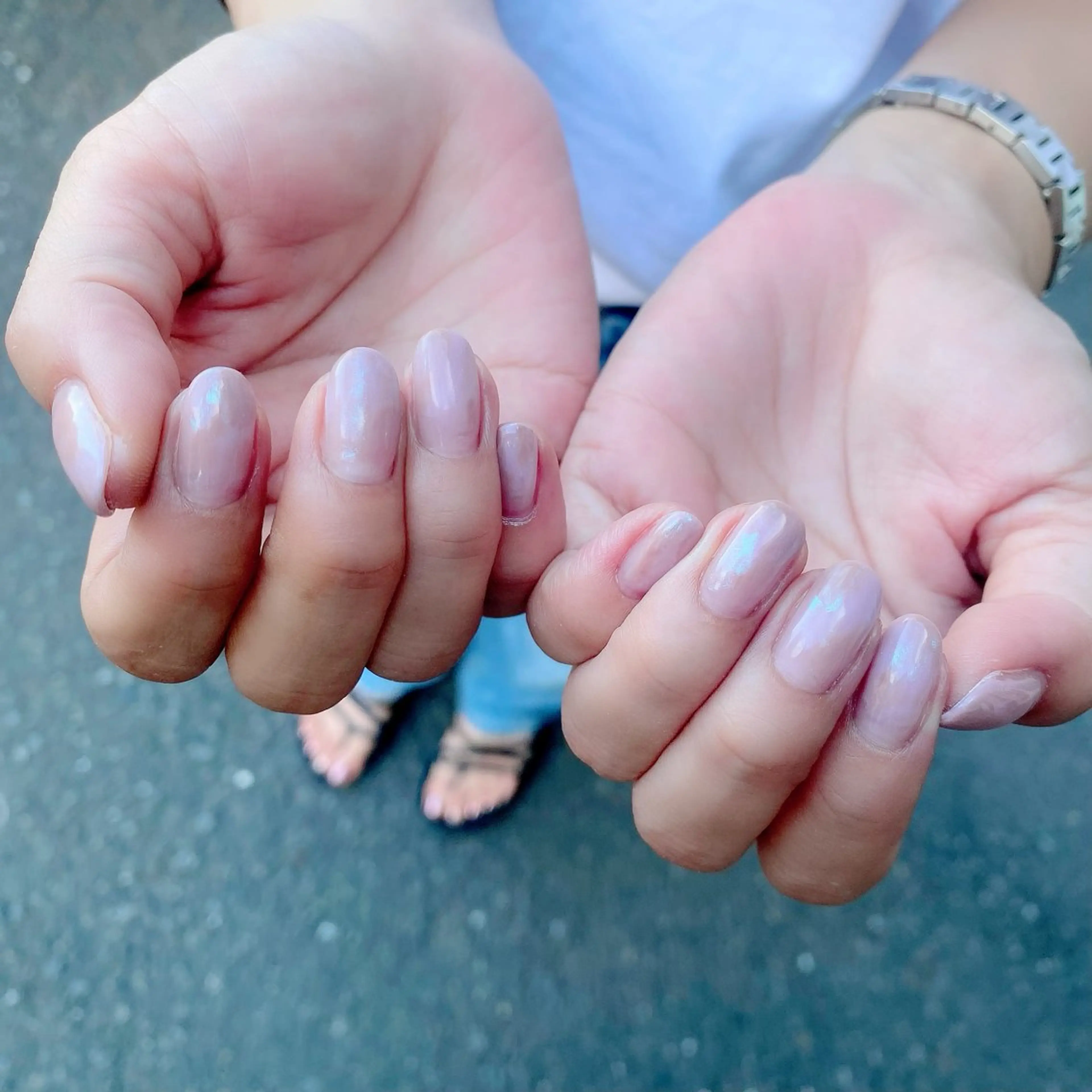 ネイル ミラーネイル ニュアンスネイル ハンドネイル Salon Ｋのネイルデザイン