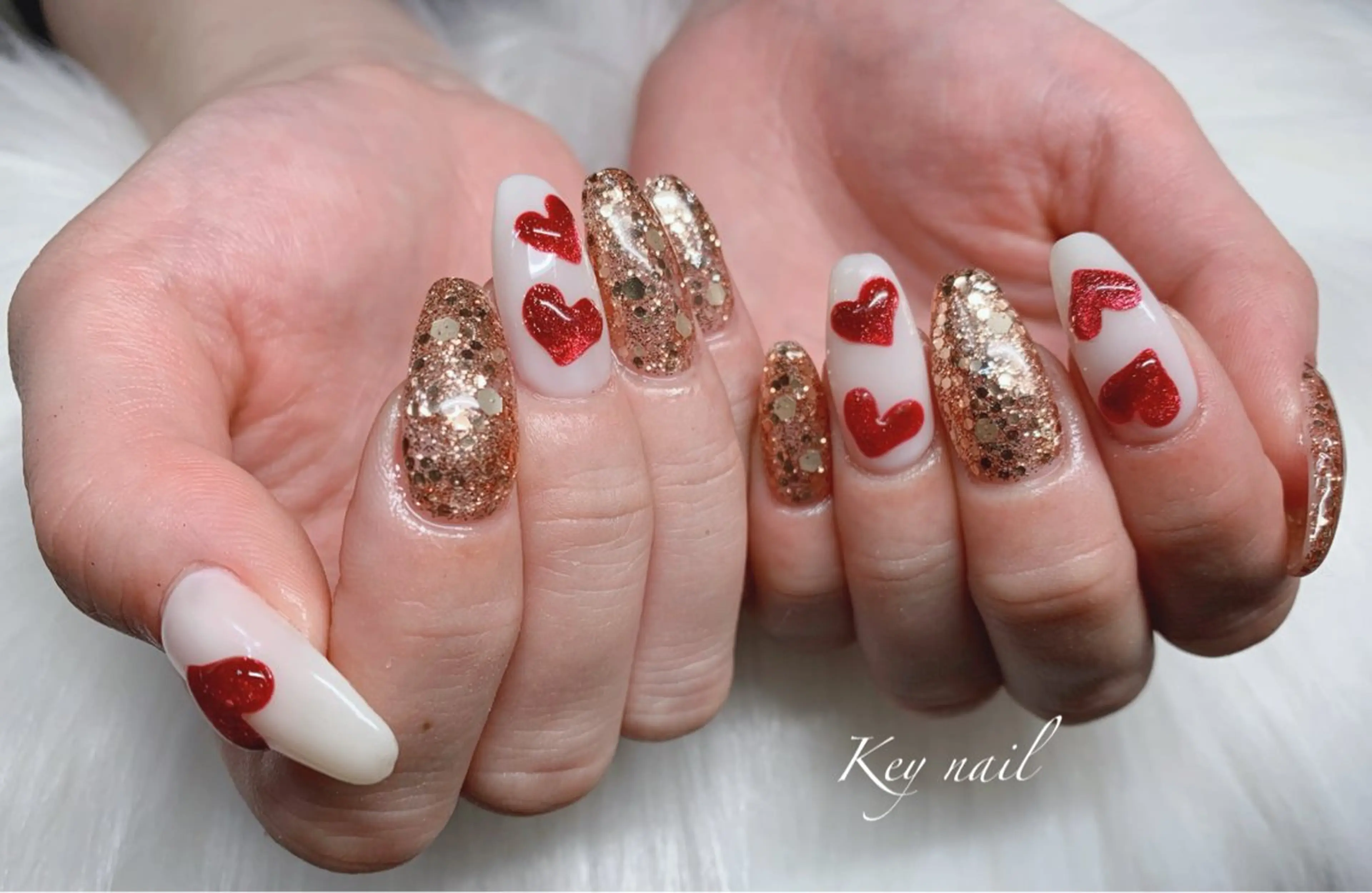 ネイル ハート Key nailのネイルデザイン