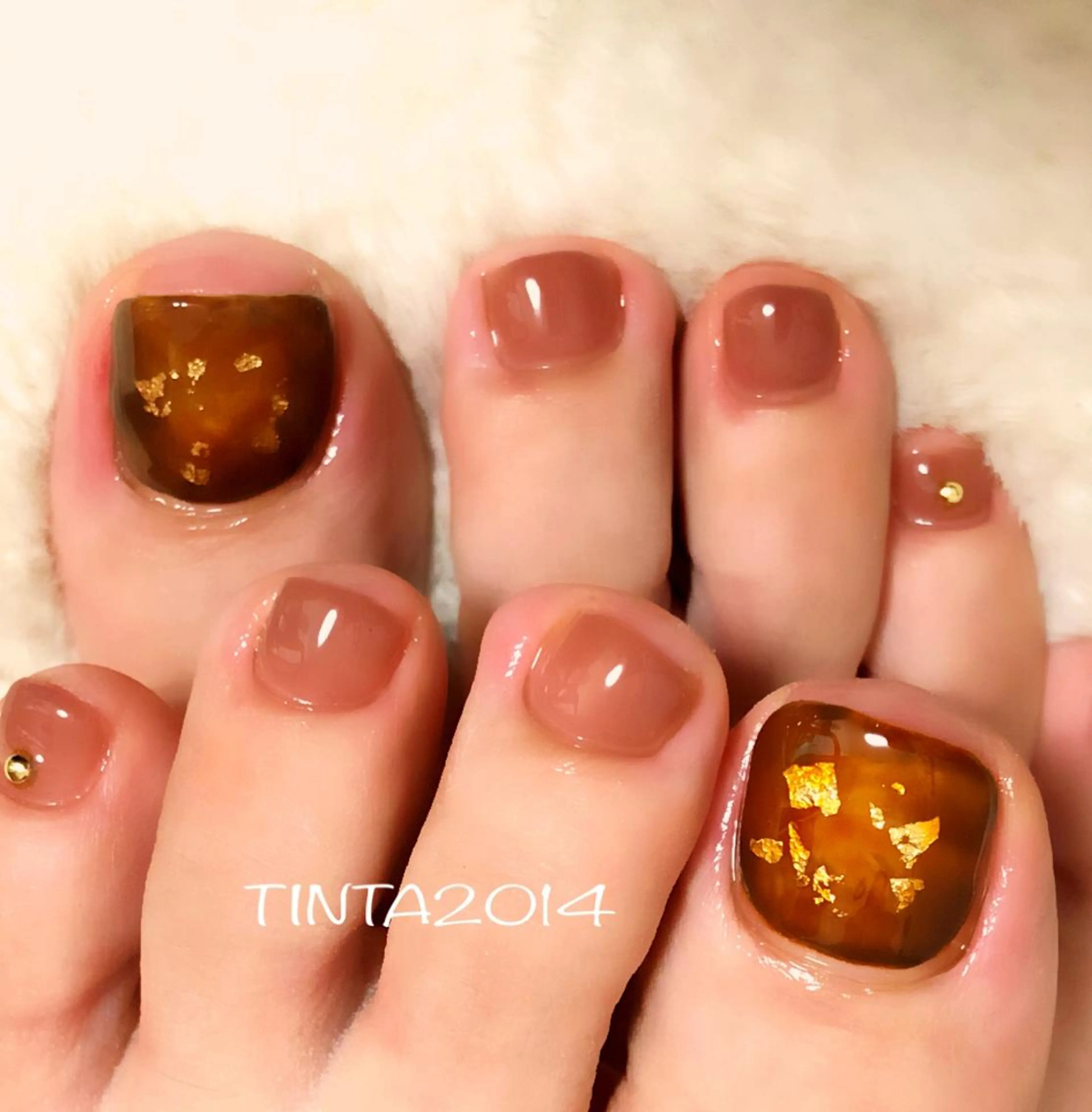 ネイル べっ甲ネイル ネイルサロン ティンタ所属・馬場 典子のネイルデザイン