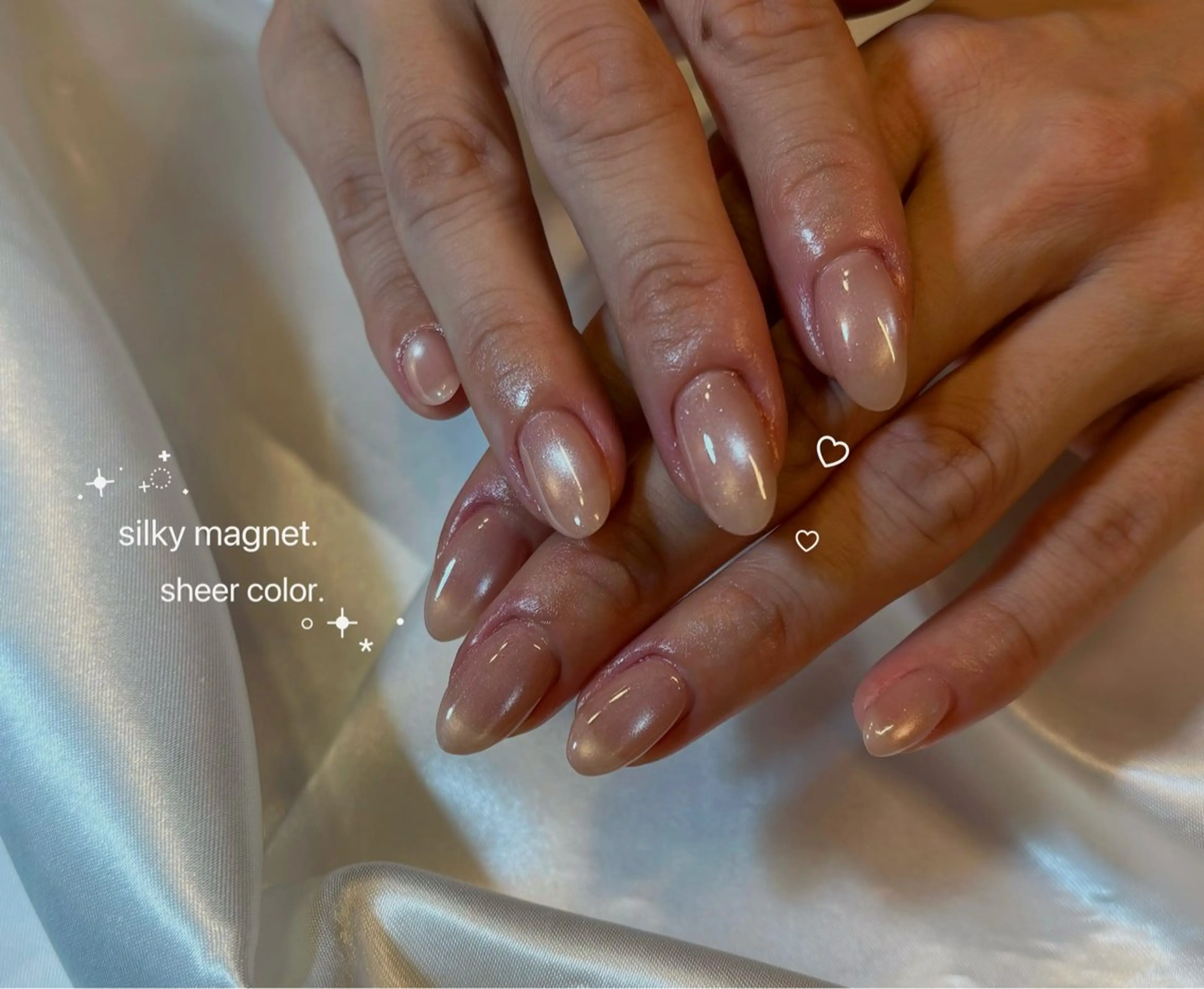 ネイル 氷ネイル・うるうるネイル 韓国ネイル マグネットネイル ビー玉ネイル オフィスネイル Chat noir所属・【chatnoir】 MIYUのネイルデザイン