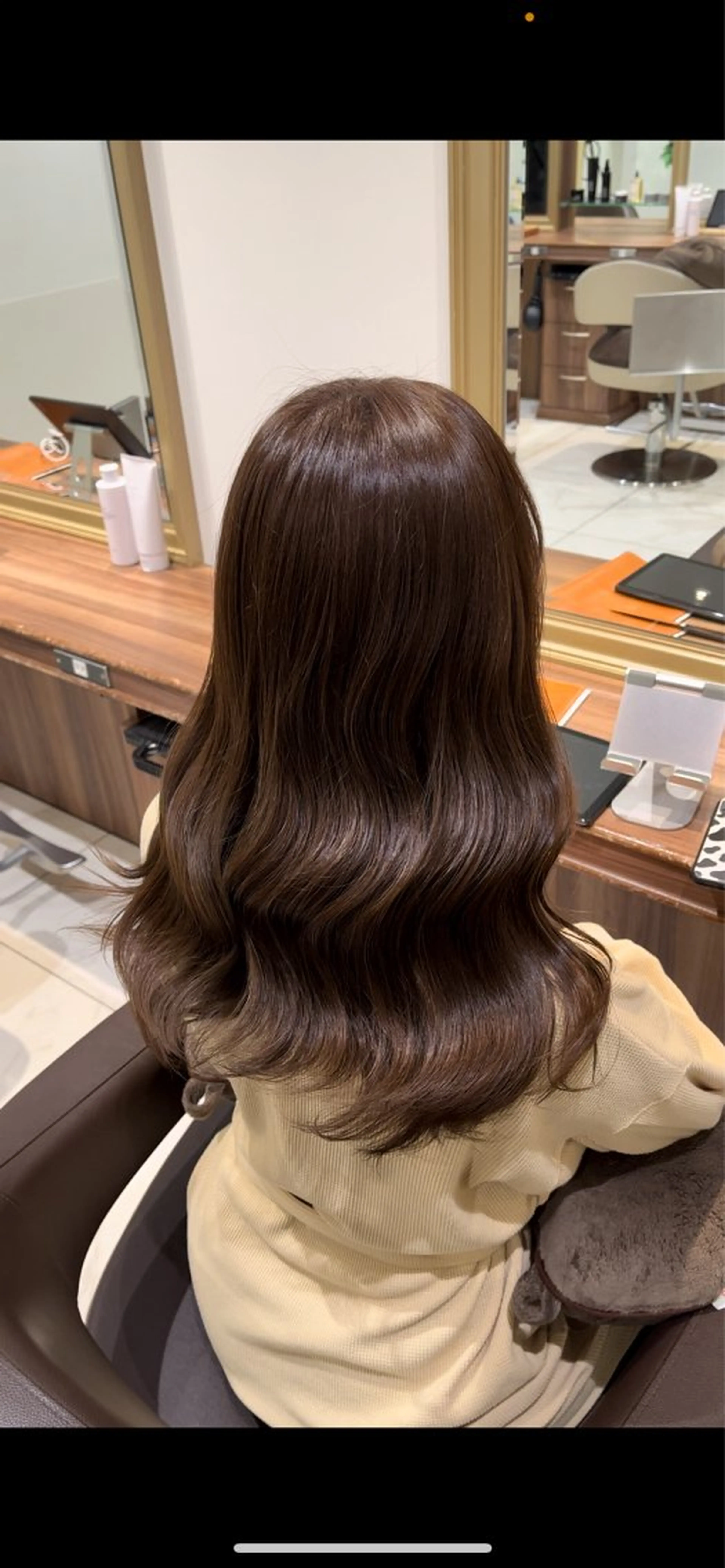 前髪カット💇‍♀️➕ワンカラー🩷➕メンテナンストリートメントの写真