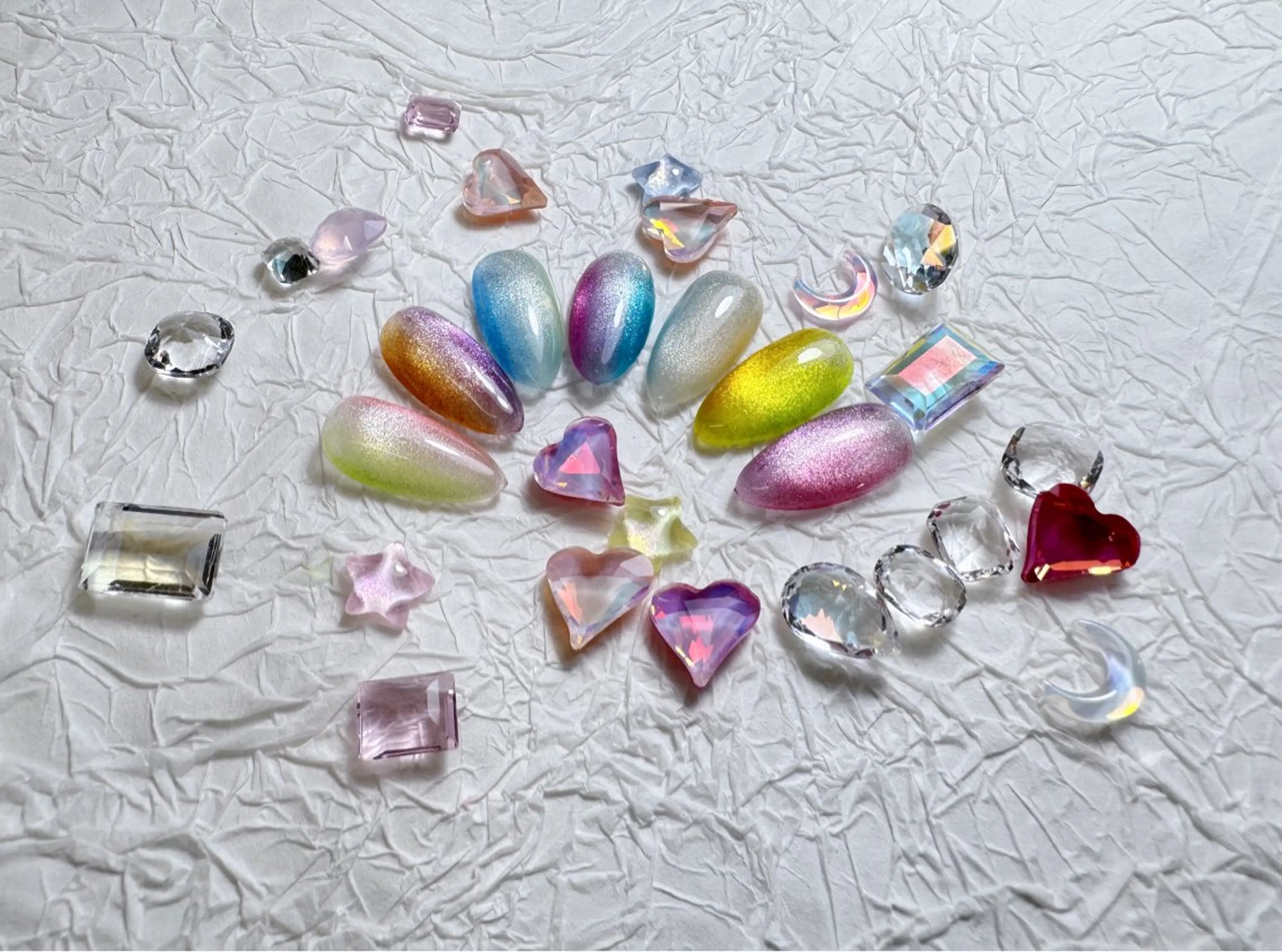 🌈 NEW★うる艶・キャンディマグネットネイル 💎初回オフ無料の写真