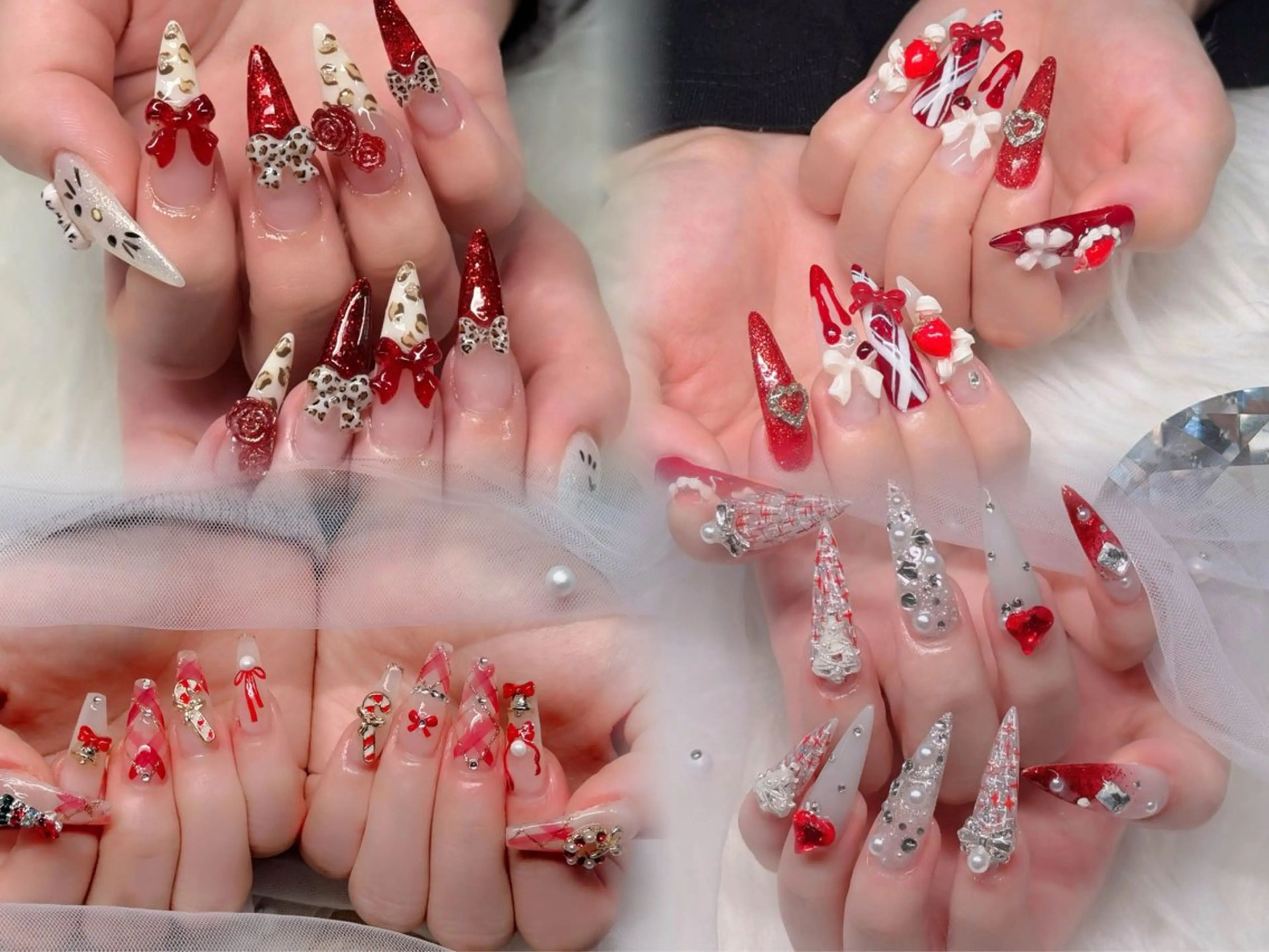 ハンドネイル 波 なみのネイルデザイン