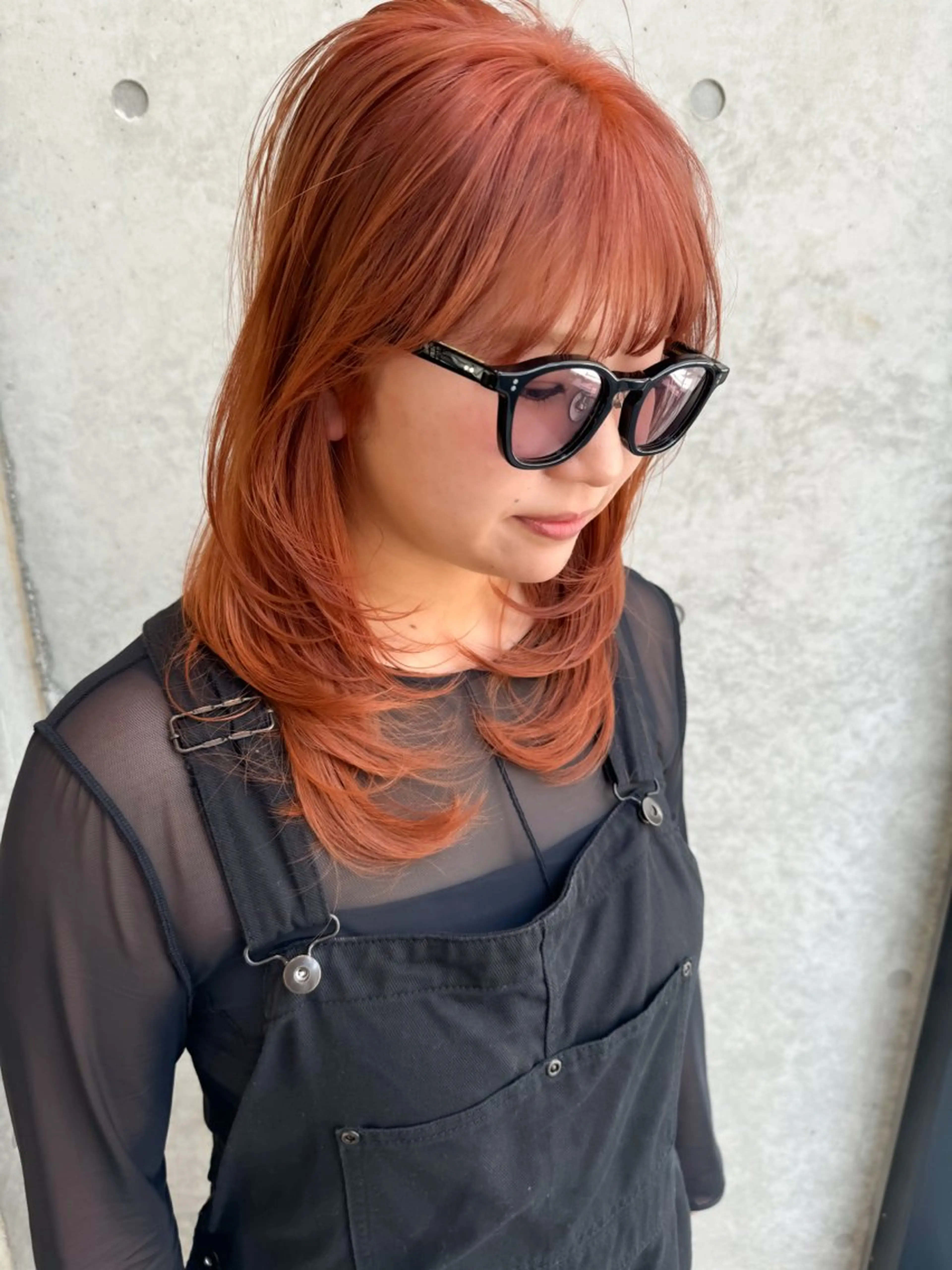 ミディアム カラー ヘアアレンジ ミニボブ/ブリーチ 🌈MISATOのヘアスタイル