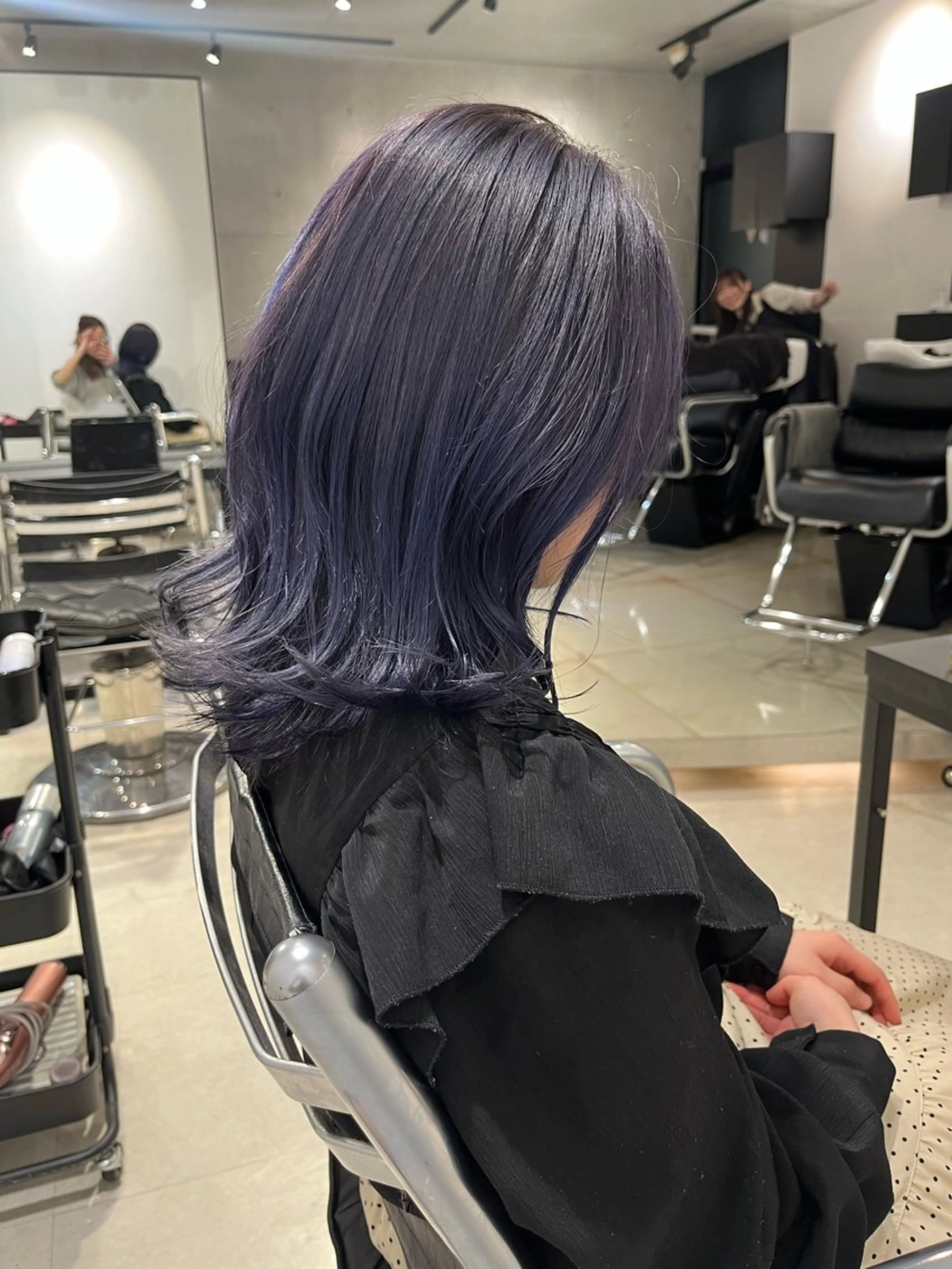 セミロング カラー パーマ ヘアアレンジ カット ヘアカラー トリートメント ヘッドスパ ヘアセット 透明感/オリーブ/ グレージュ/YUKAのヘアスタイル