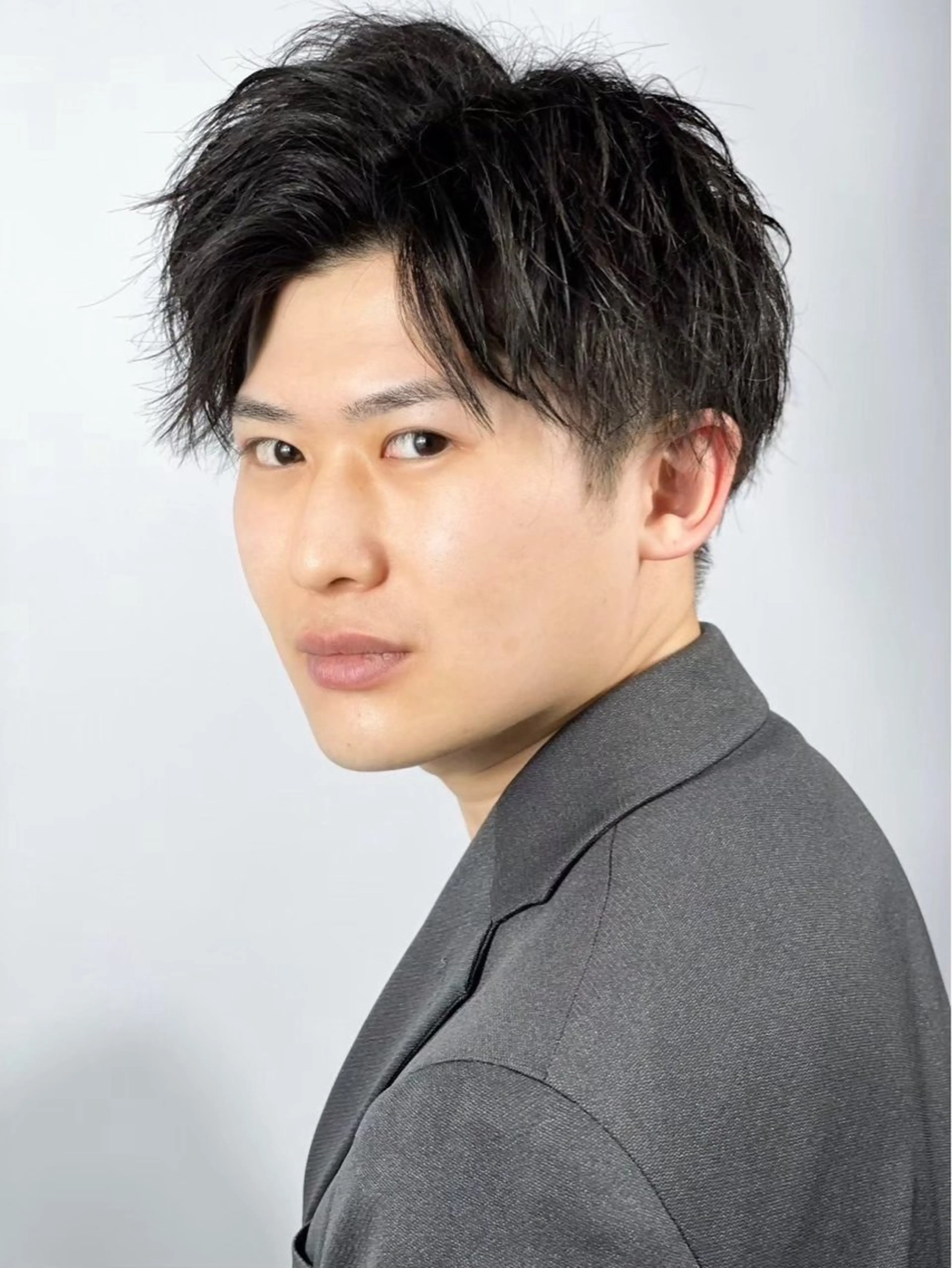 ミディアム ヘアアレンジ メンズ カット プレミアムバーバー新宿店所属・⚡️メンズ特化⚡️ 倉林 隼大のヘアスタイル