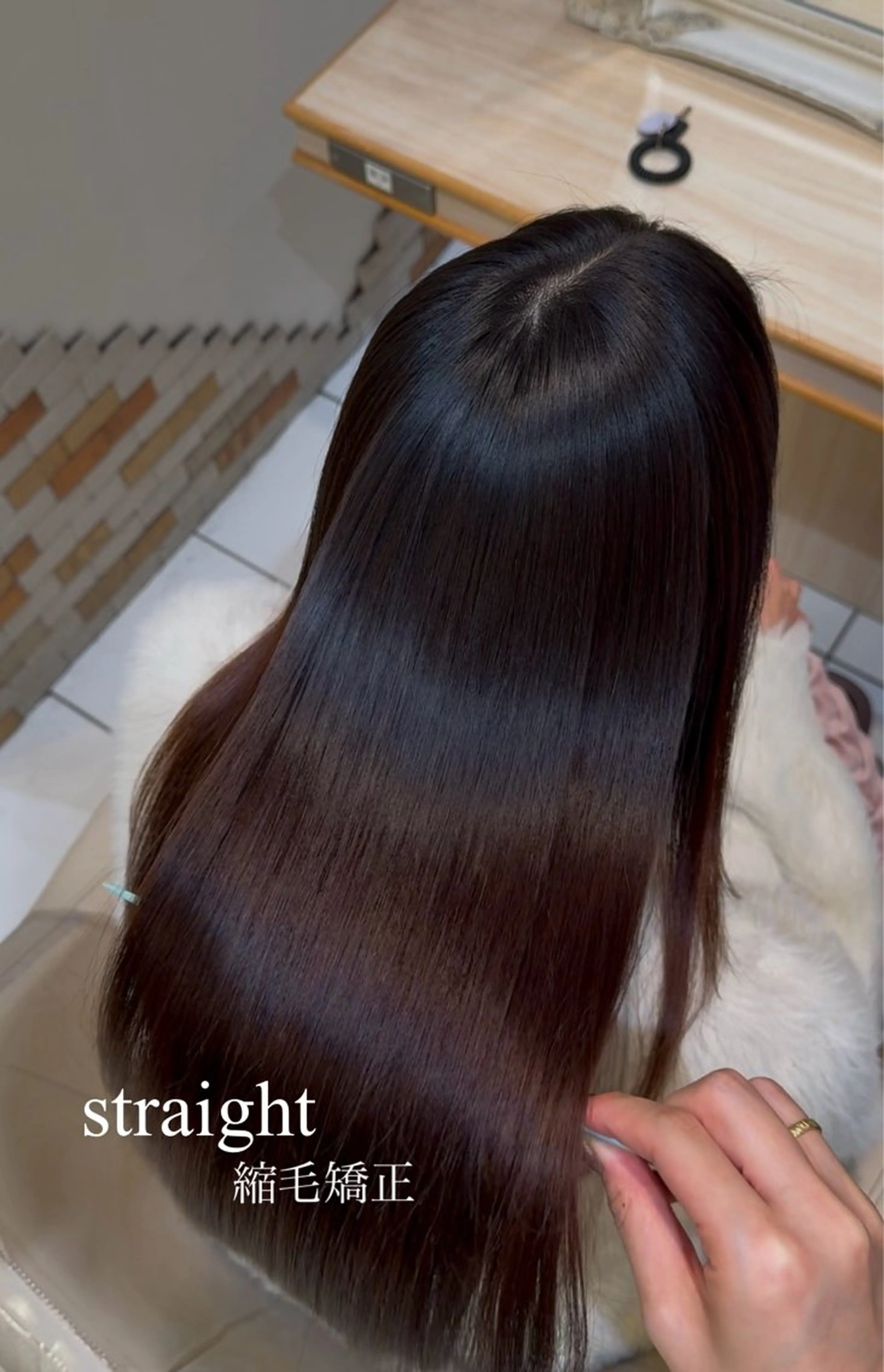 ロング 縮毛矯正/レイヤー カット🎀rikaのヘアスタイル