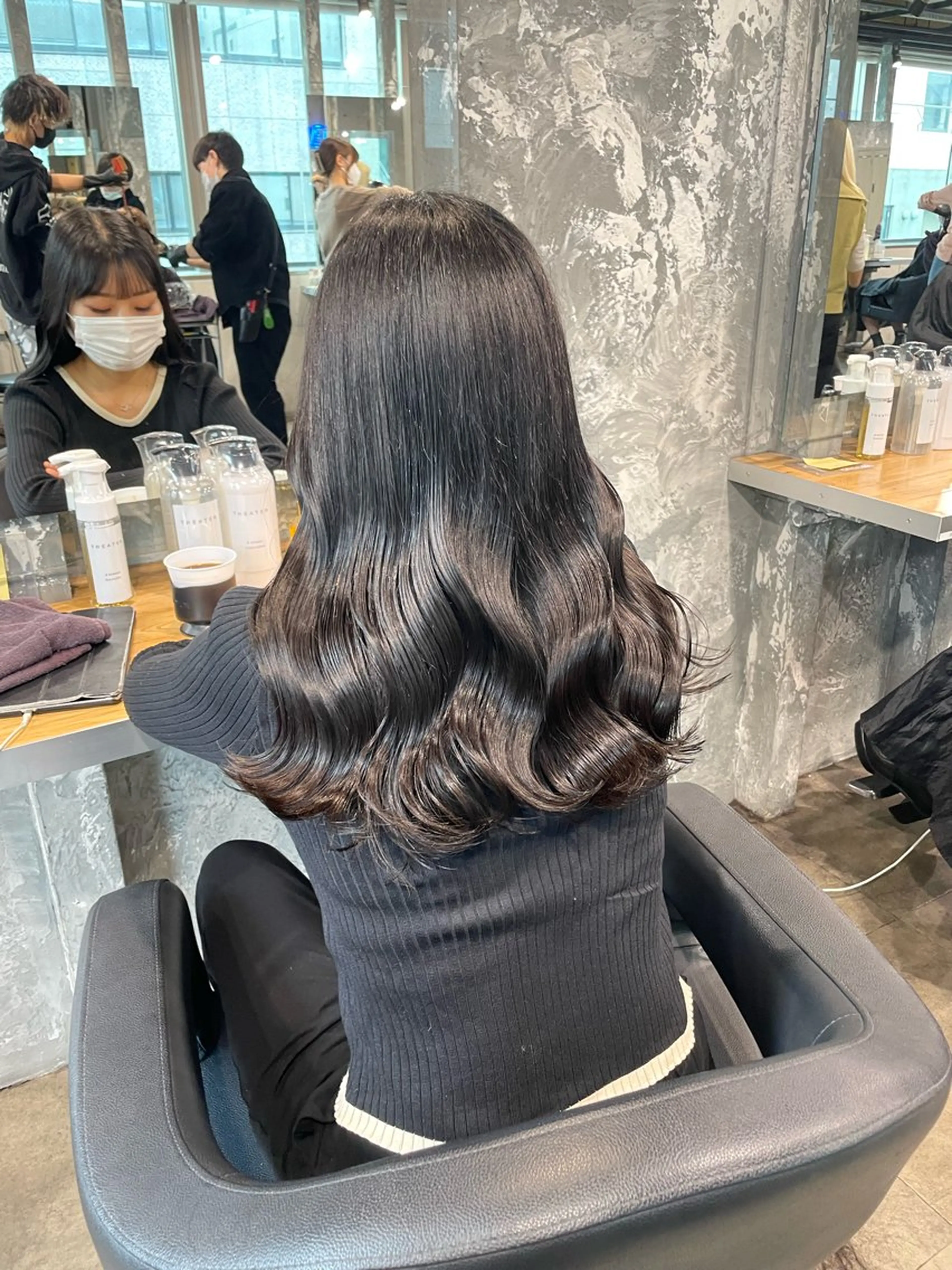 セミロング カラー 艶髪/透明感🪽 DISCO🪽のヘアスタイル