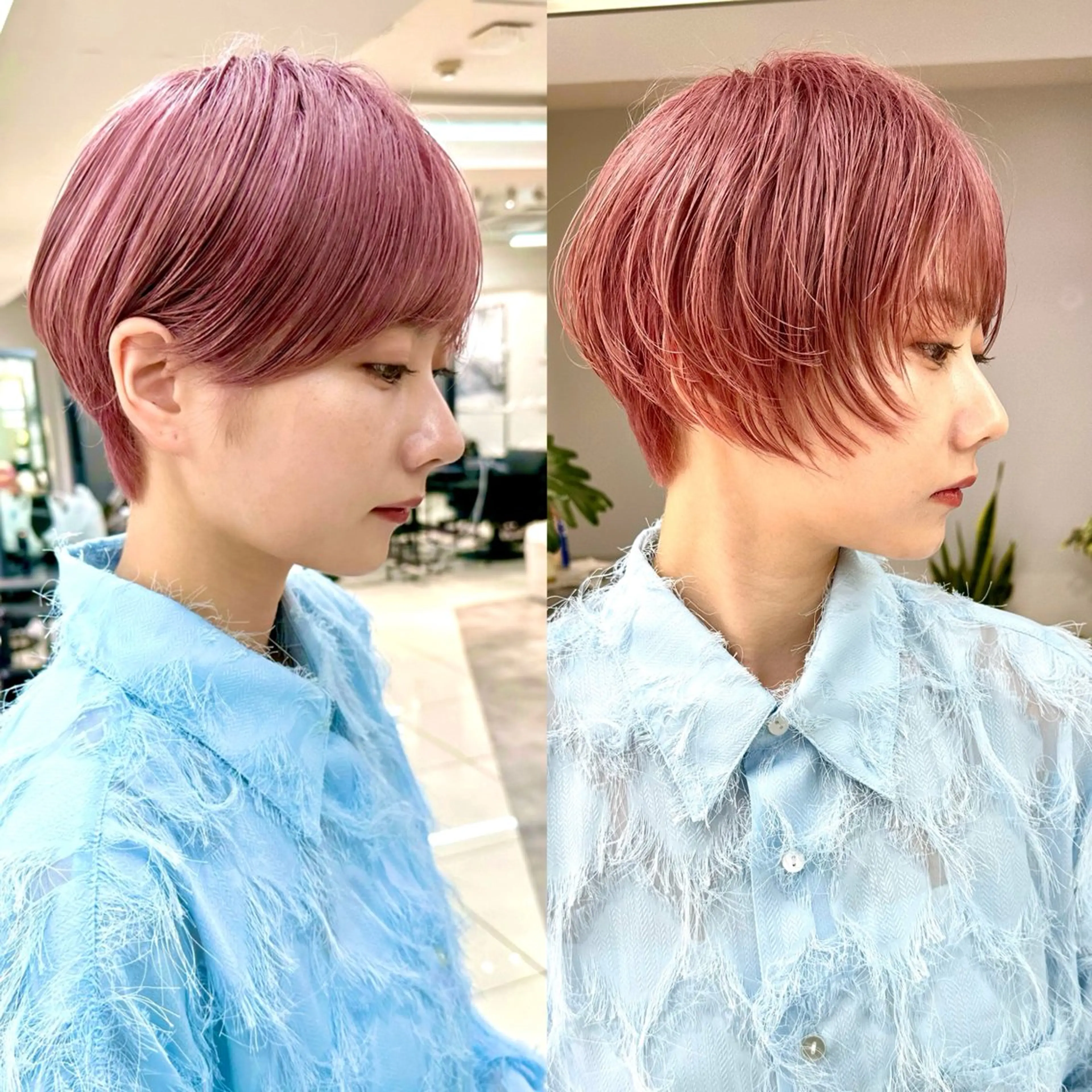 ショート カット ヘアカラー 骨格診断で絶対可愛い ✨丸みショート✨凌弥のヘアスタイル