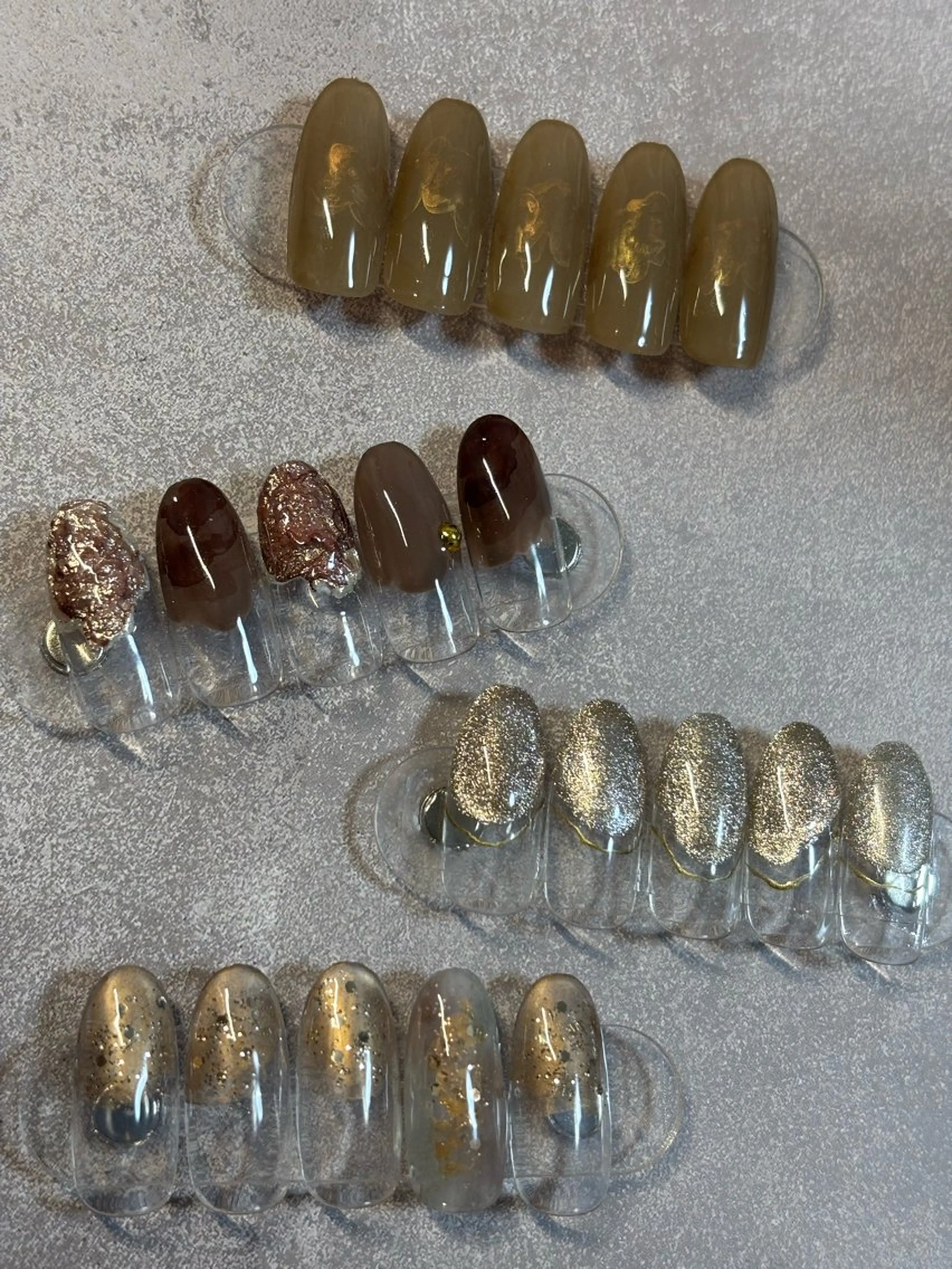 ネイル ブラウン ニュアンスネイル ネイルスクールW京橋 ✴︎ひのうえのネイルデザイン