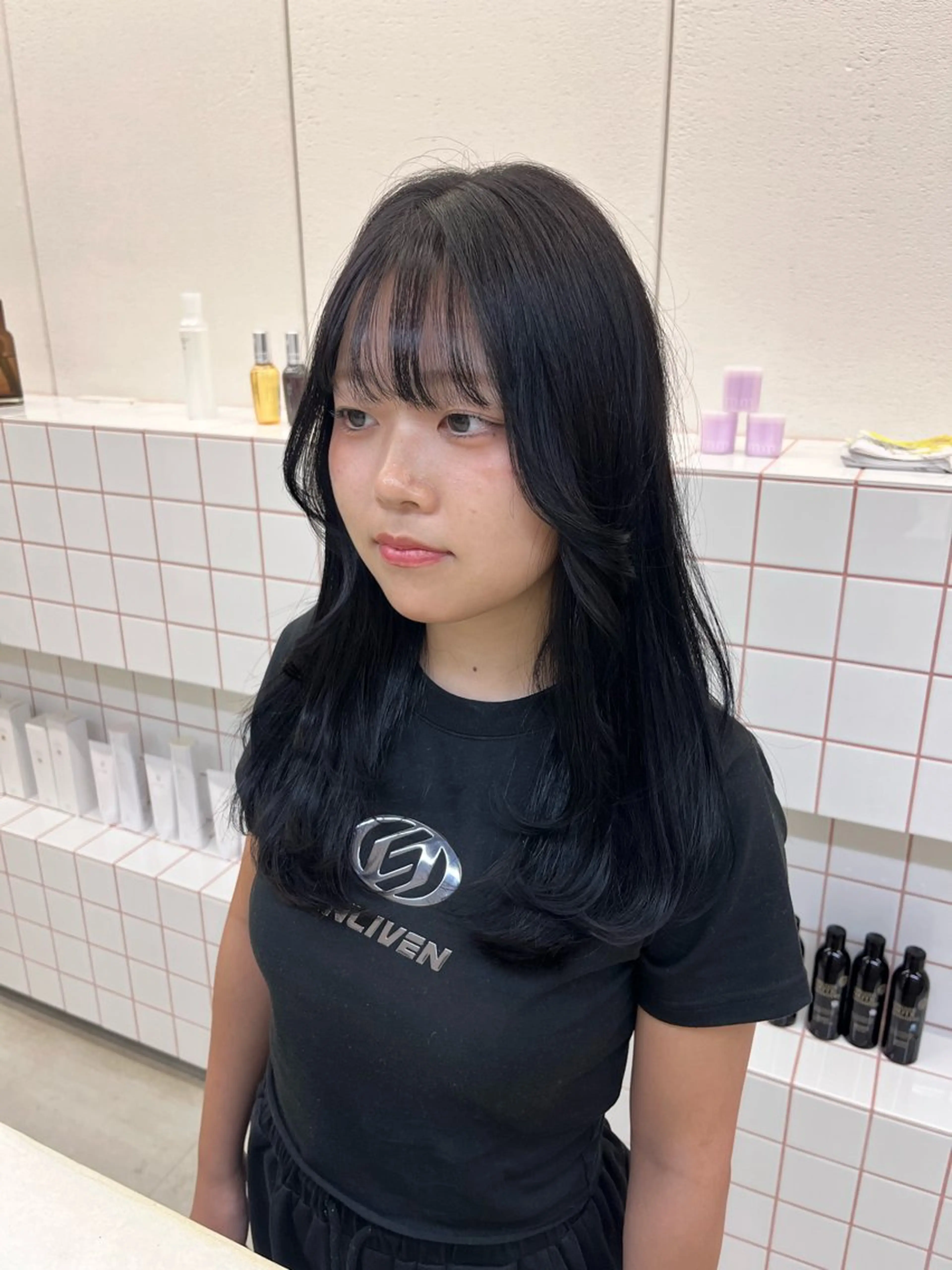 ロング カラー レイヤーカット 暖色カラー／ ヘアセット🌛櫻井舞のヘアスタイル