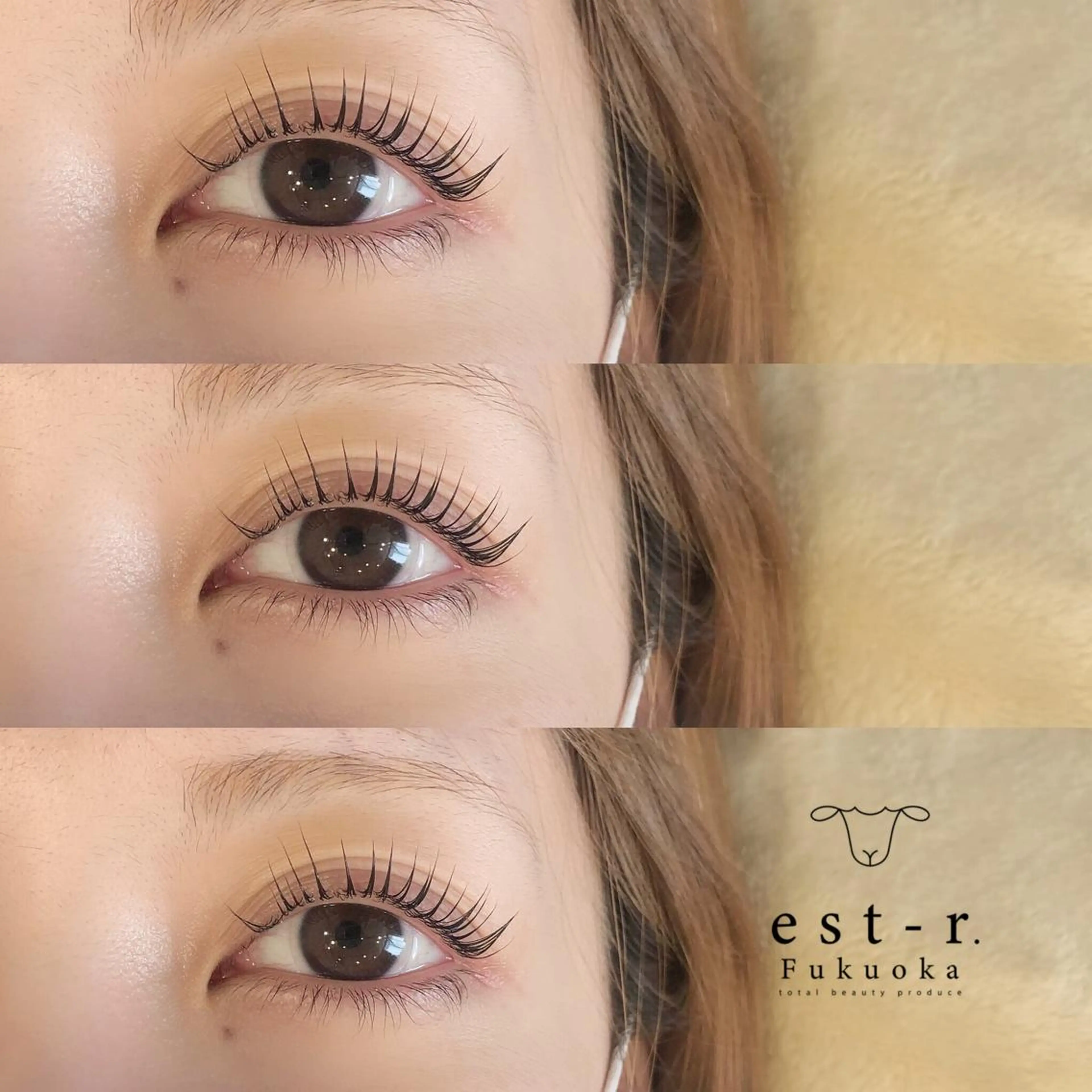 マツエク・マツパ フラットラッシュ パリジェンヌラッシュリフト まつげパーマ 下まつげエクステ 一重×まつ毛パーマ マツパ Riho/博多/ まつげパーマ/LEDのマツエク・マツパデザイン