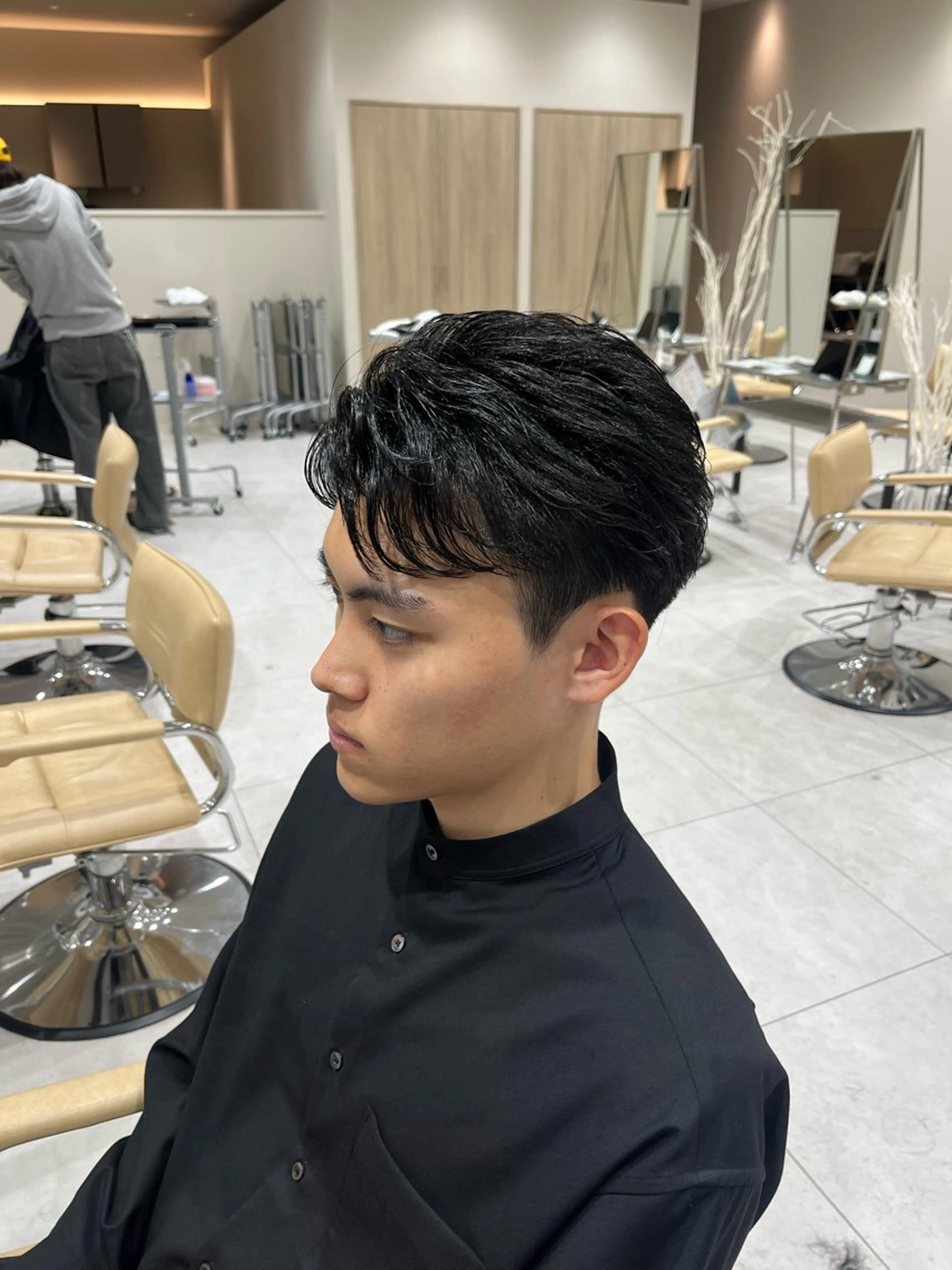 パーマ メンズ メンズパーマ カット パーマ Ken 縮毛矯正/韓国風ヘアのヘアスタイル