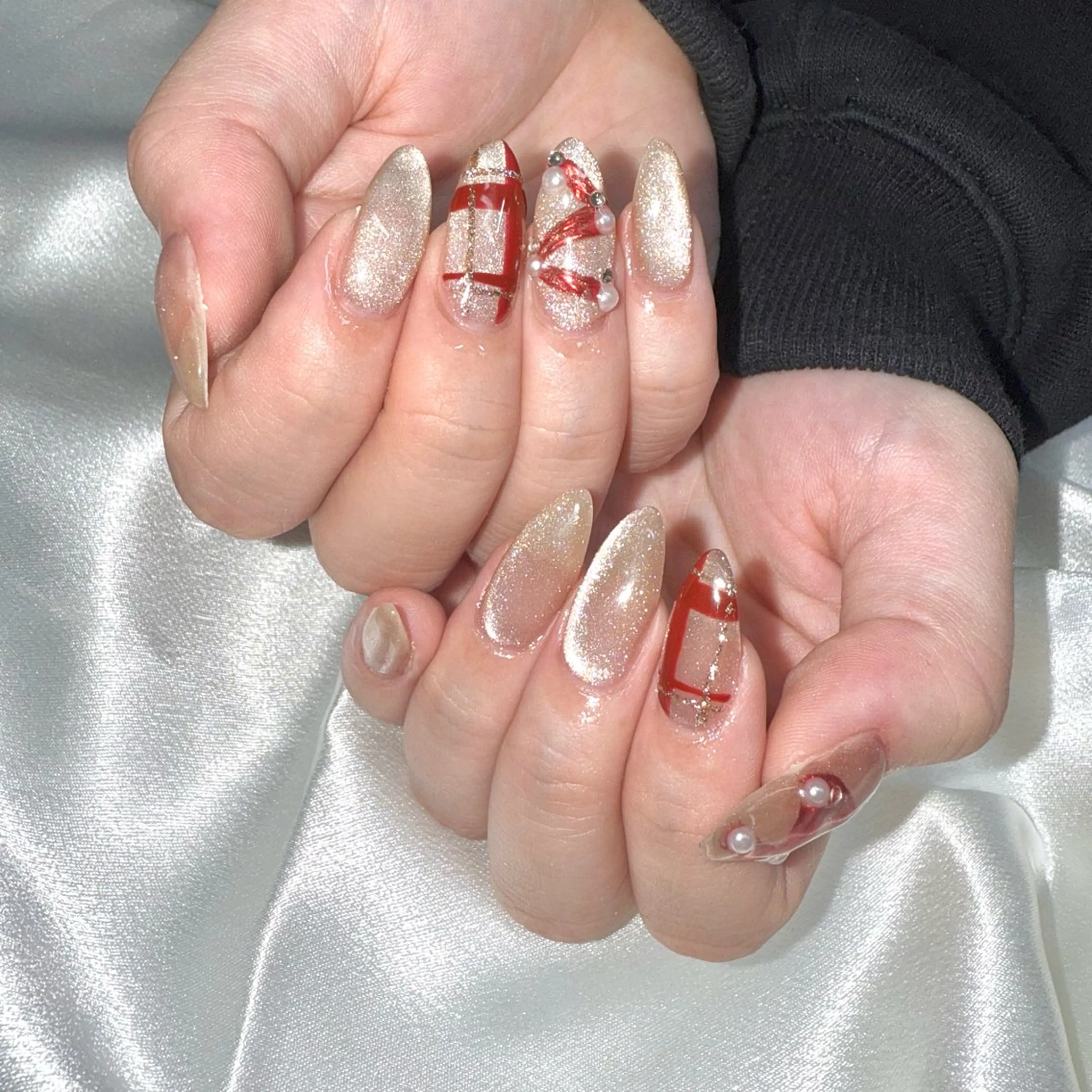 ネイル 冬ネイル クリスマス ハンドネイル ★Rinail... .のネイルデザイン