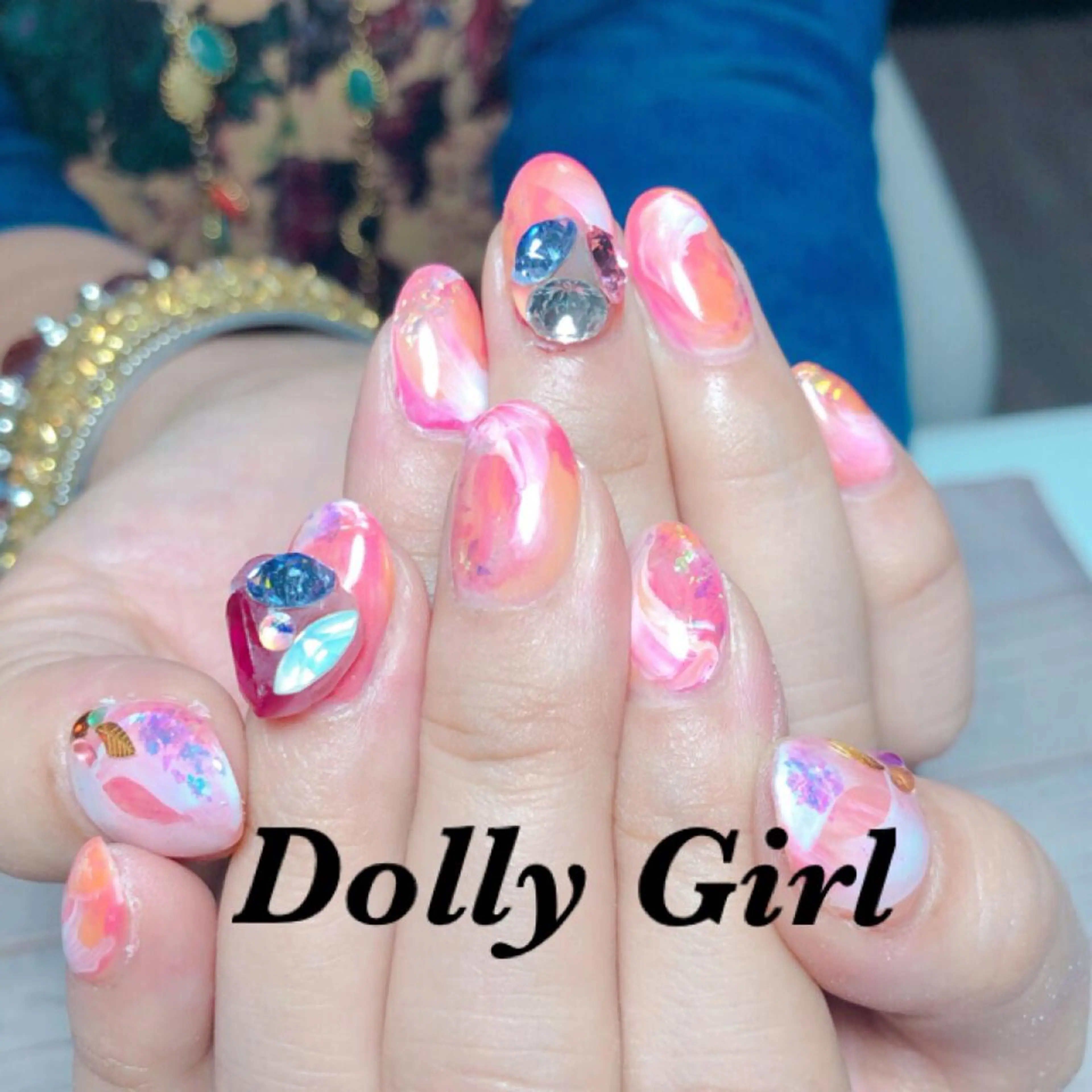 ネイル 個室ネイルサロンDolly  Girl〜ドーリーガール〜所属・DollyGirl KYOKOのネイルデザイン