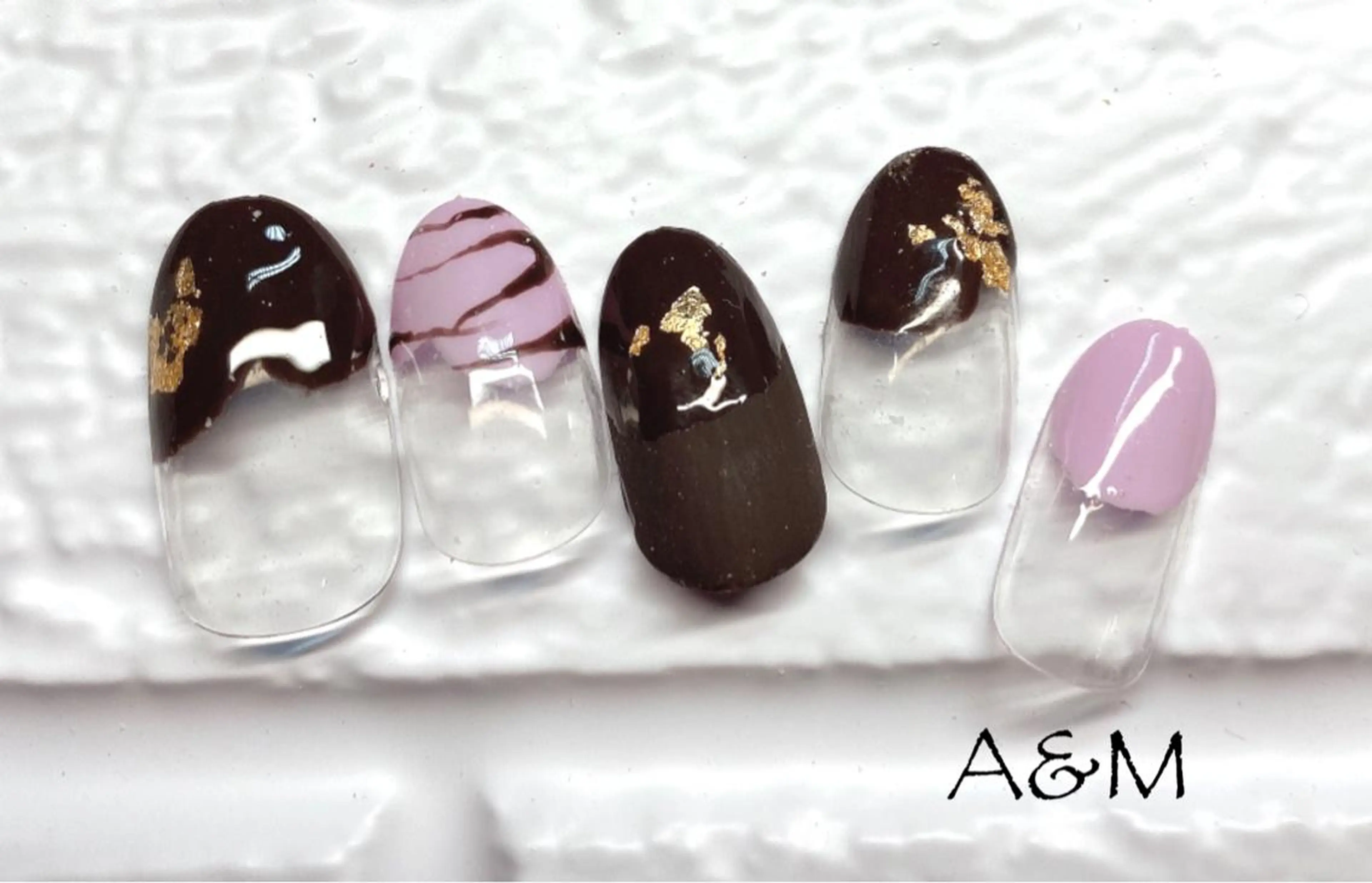 ネイル バレンタイン ハンドネイル 北村 麻美のネイルデザイン