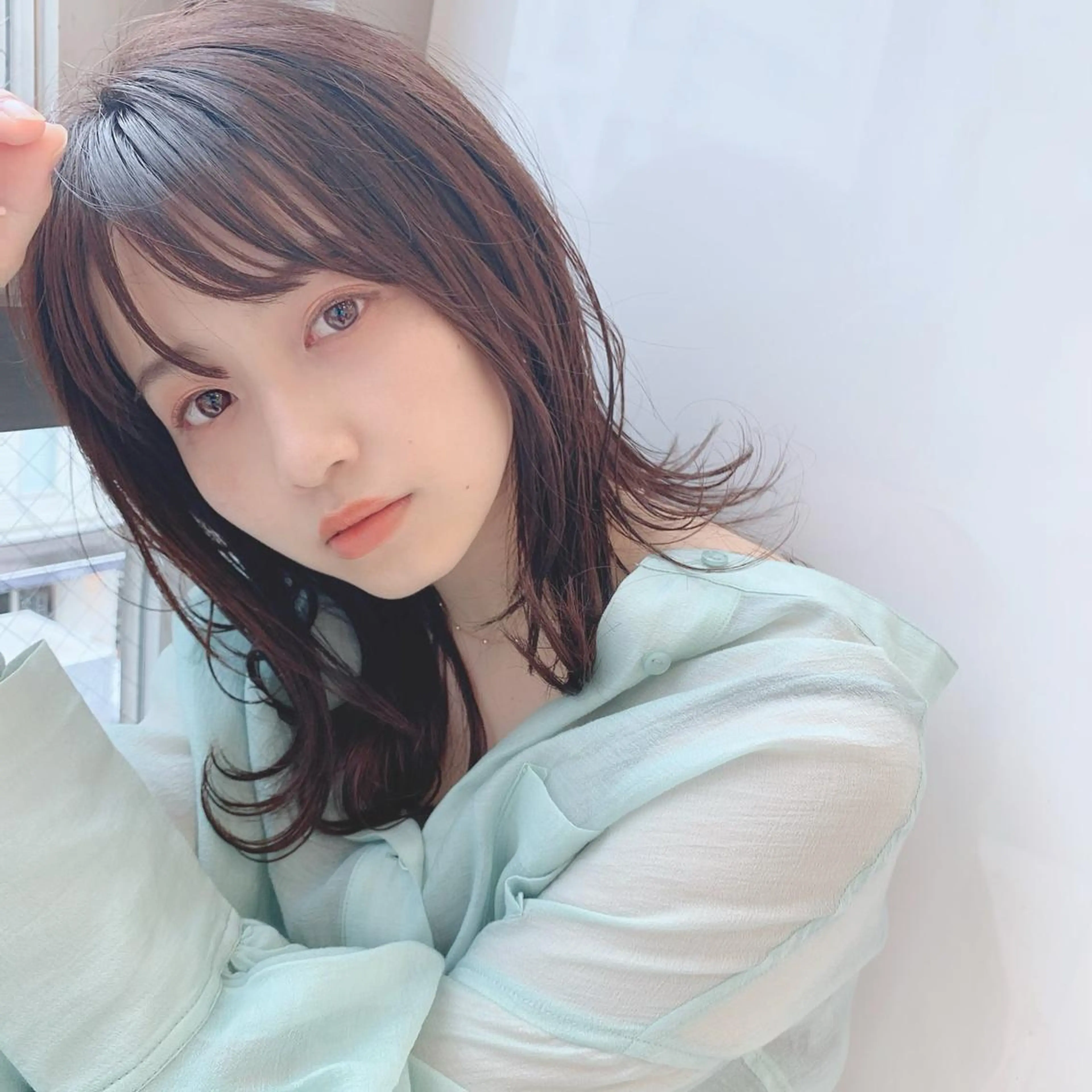 ミディアム カラー ヘアアレンジ 【公式】amble luxe池袋東口🩷のヘアスタイル