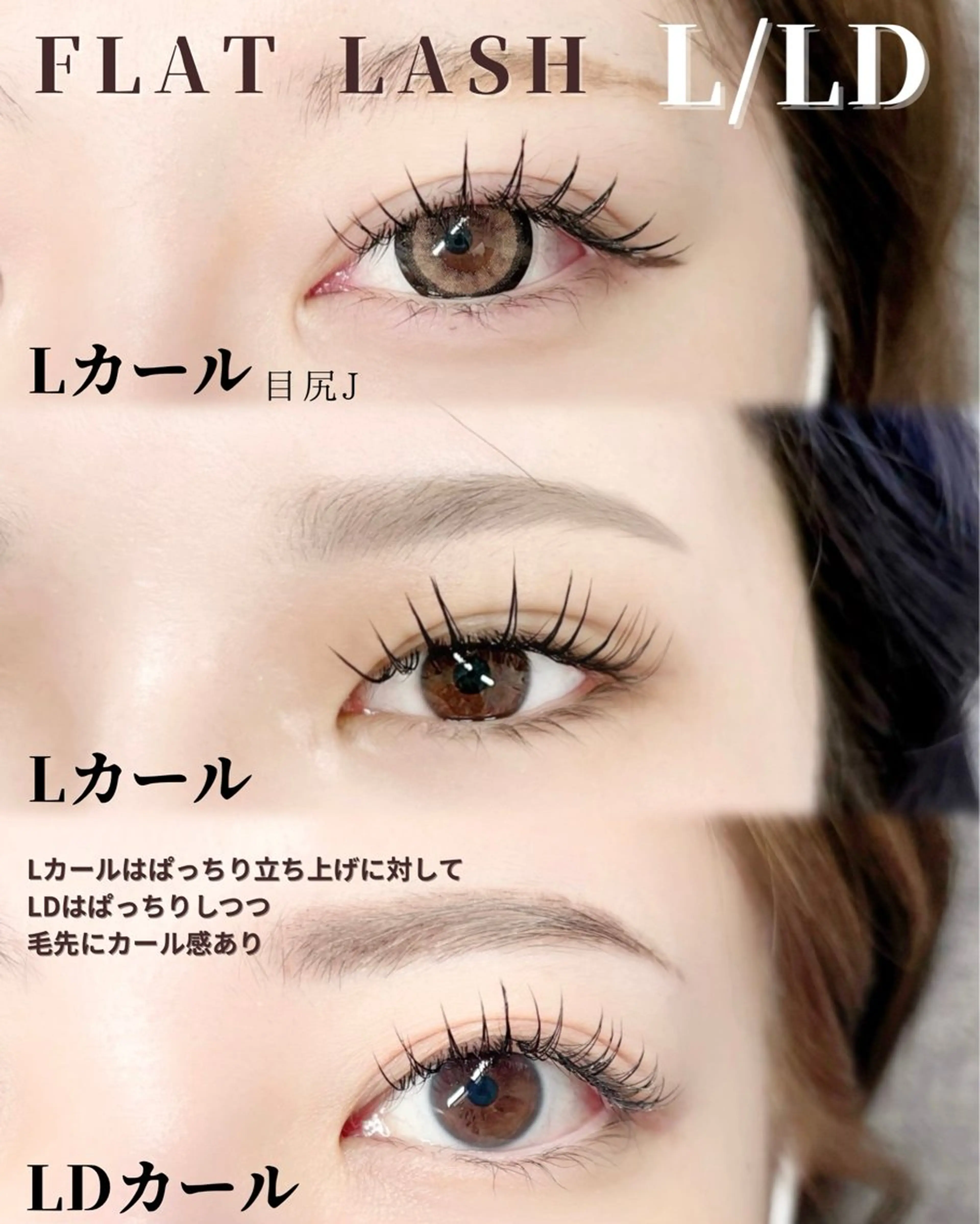 フラットラッシュL,LDカールのみ120本★モニター様 3900円の写真