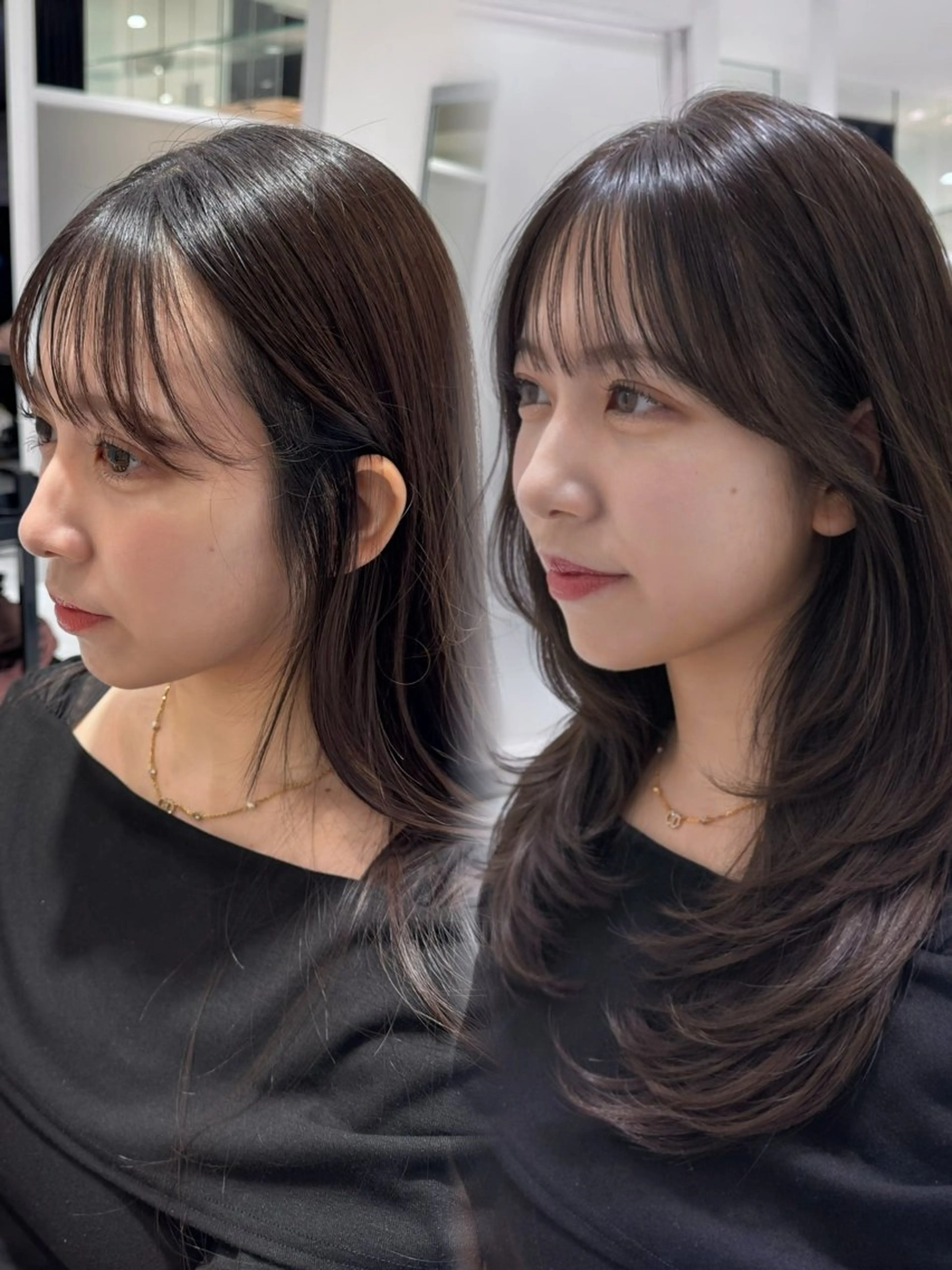 セミロング 映える顔まわり/前髪 特化 💗 ユキマのヘアスタイル