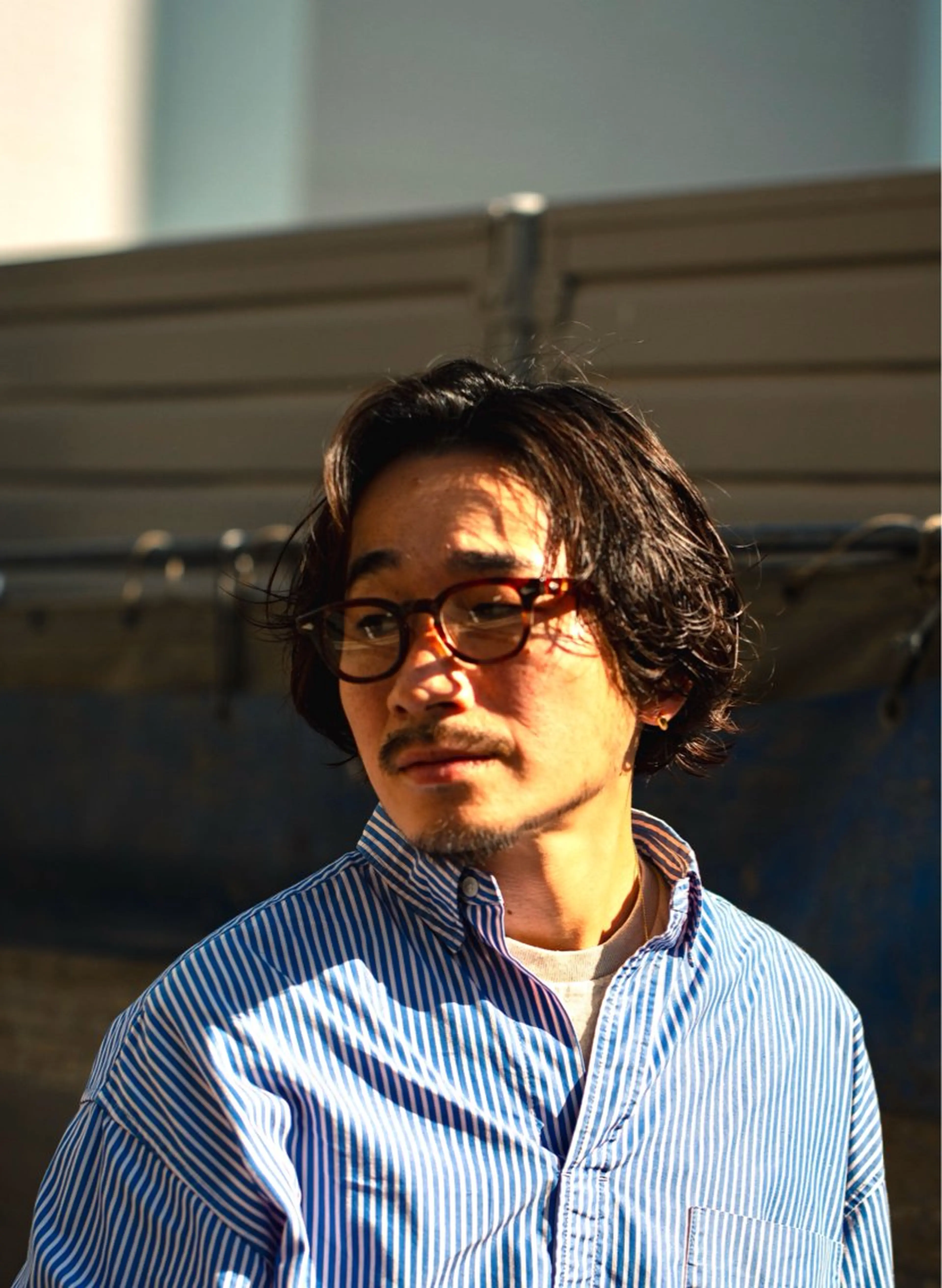 ミディアム カラー パーマ メンズ カット パーマ 🔗メンズサロン🔗 Kieのヘアスタイル