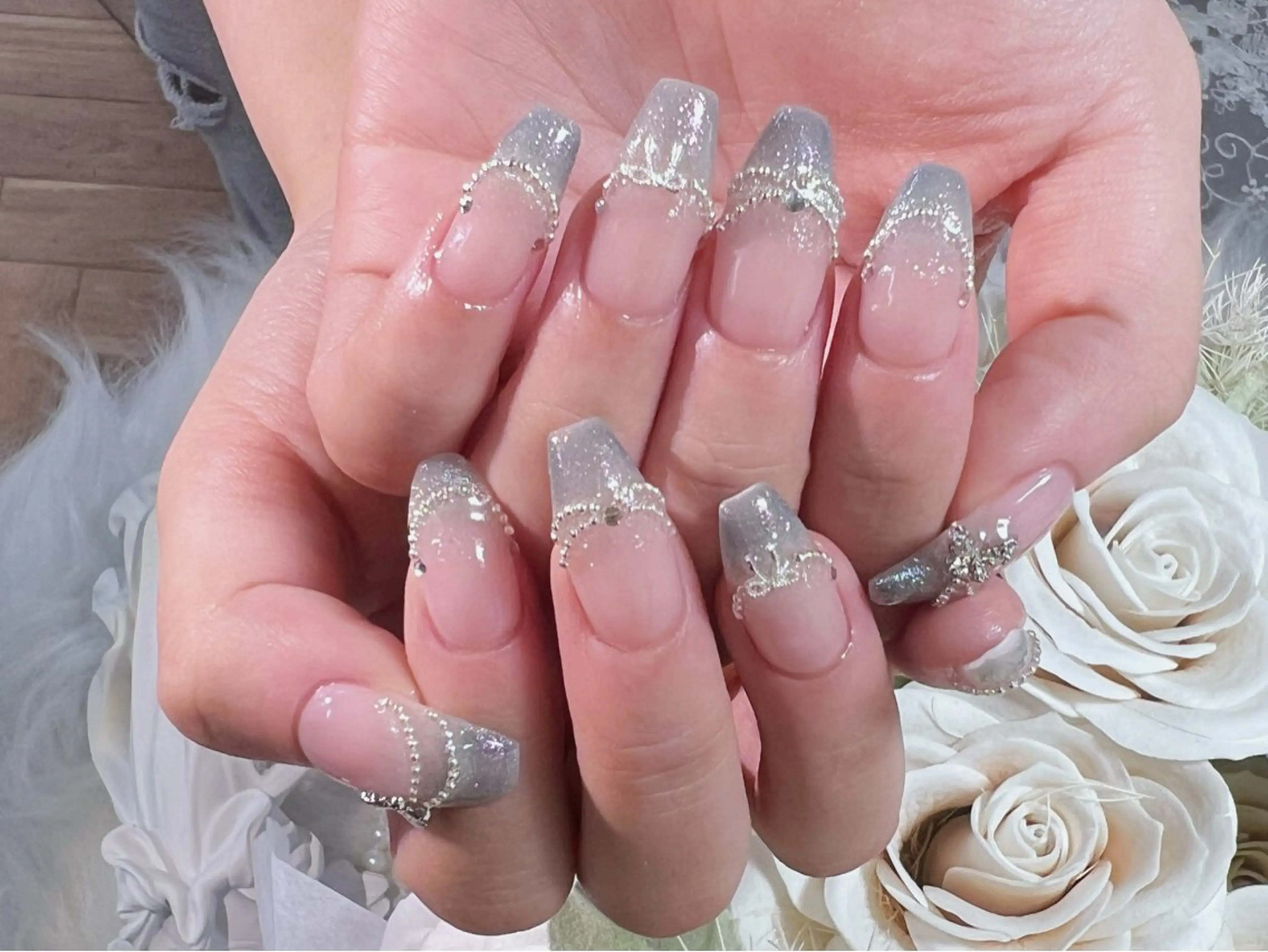 ネイル ロングネイル 持ち込み スカルプネイル ワンホンネイル ハンドネイル Painty所属・Painty nailのネイルデザイン