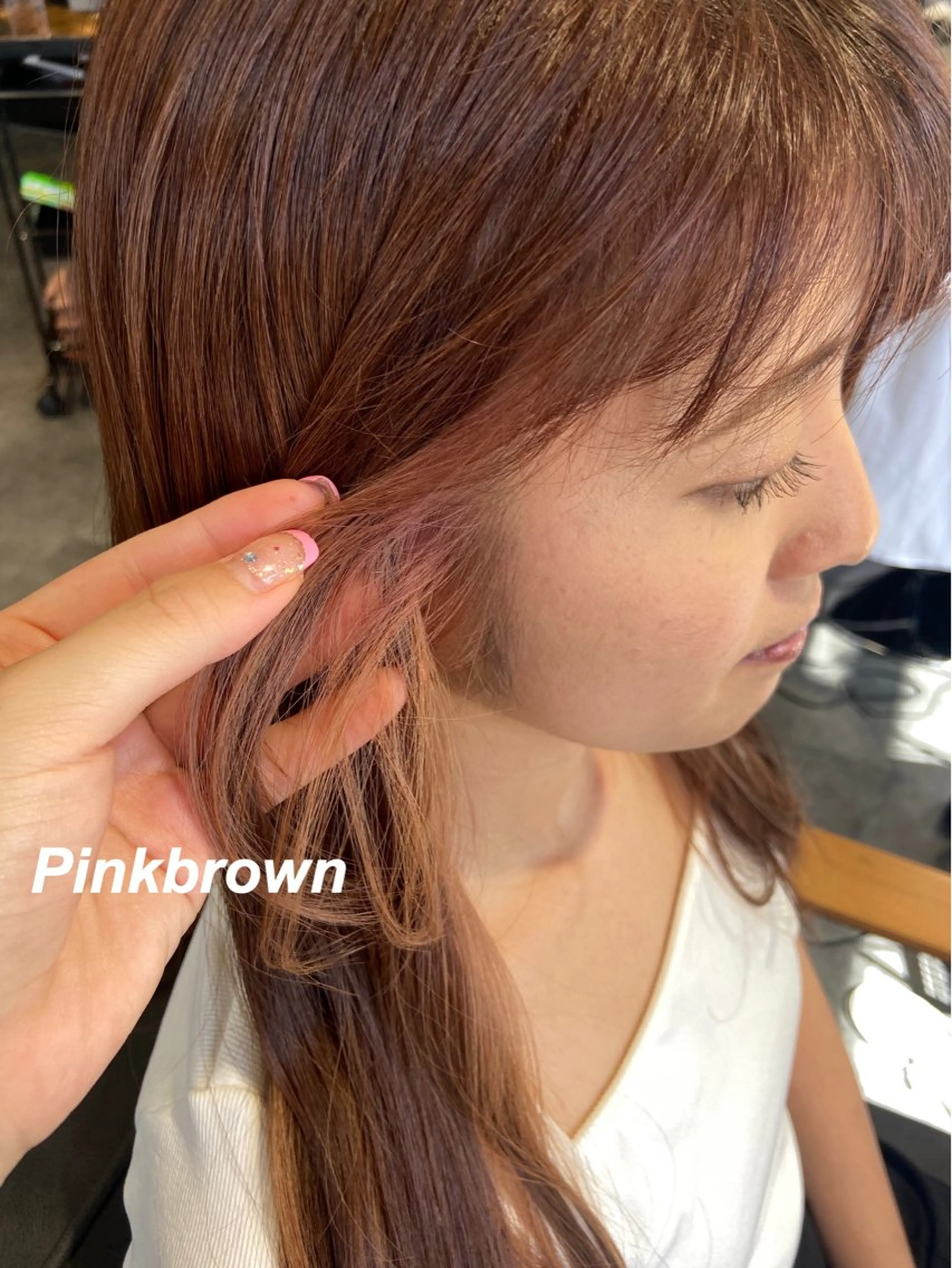 ロング カラー インナーカラー カット ヘアカラー プルエクステ/インナ ーカラー🦊はるなのヘアスタイル