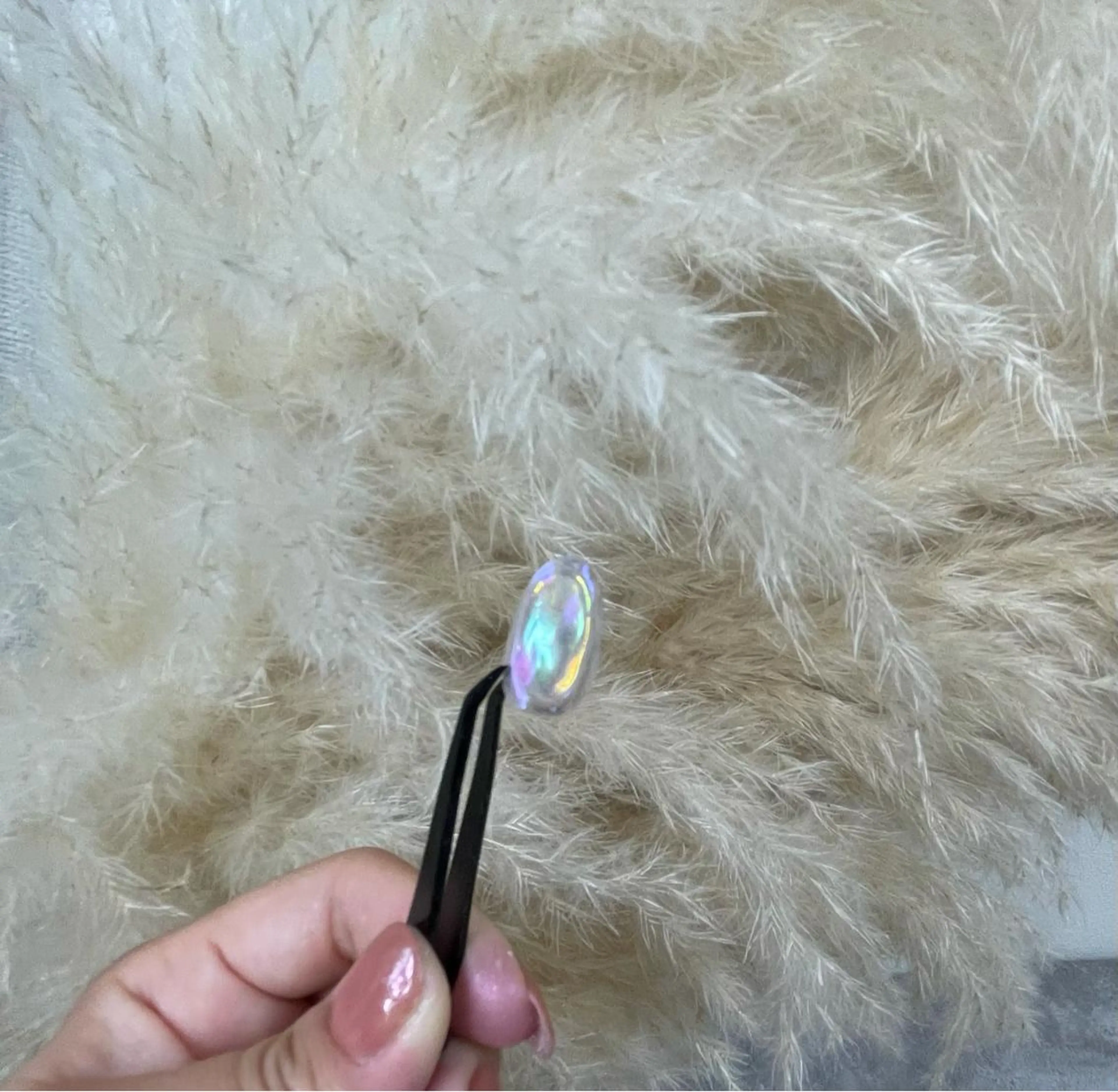 ネイル オーロラネイル ブルー グリーン 氷ネイル・うるうるネイル パープル BINERVA所属・BINERVA nail salonのネイルデザイン