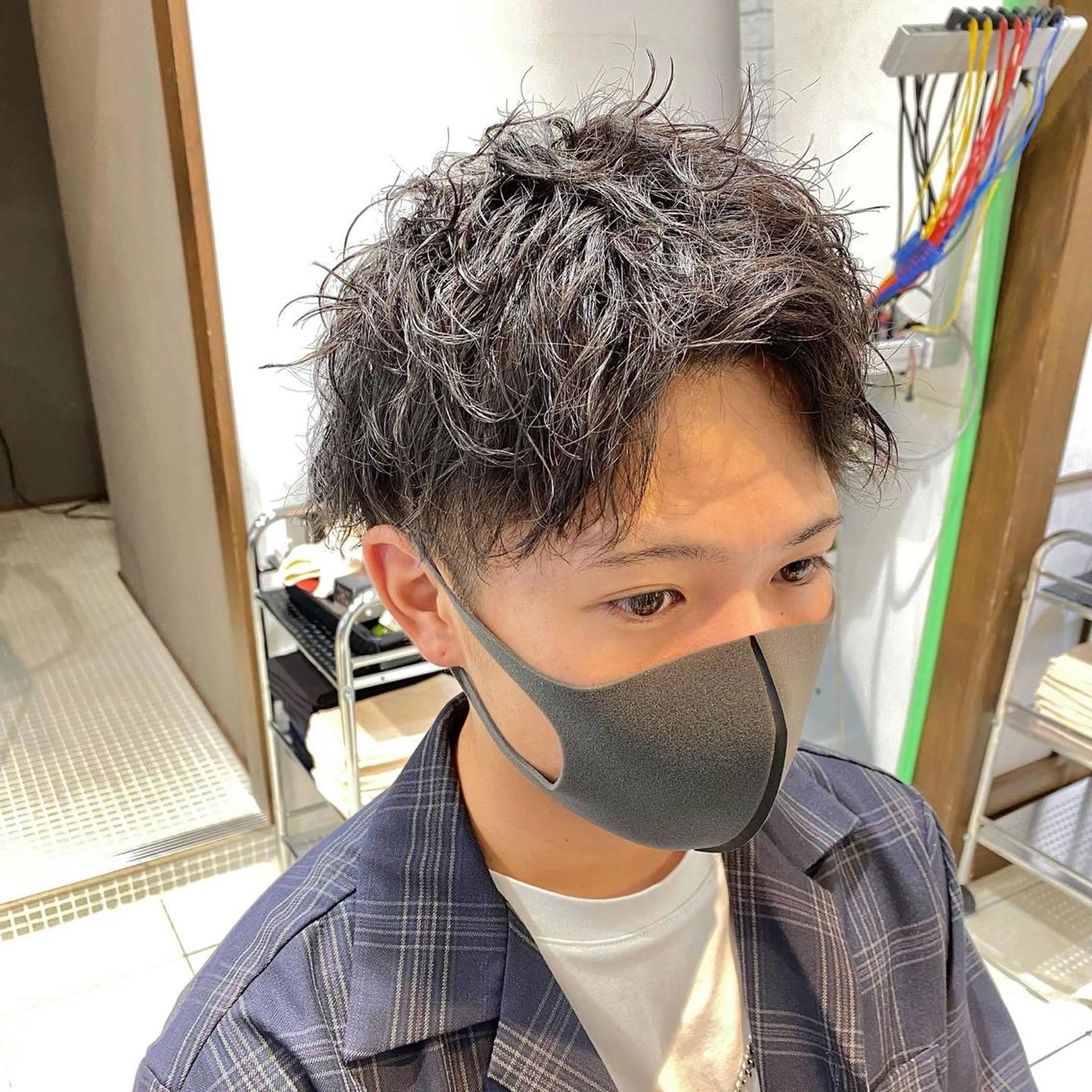 ショート パーマ 山田勇真 ボブ/縮毛矯正/金山のヘアスタイル