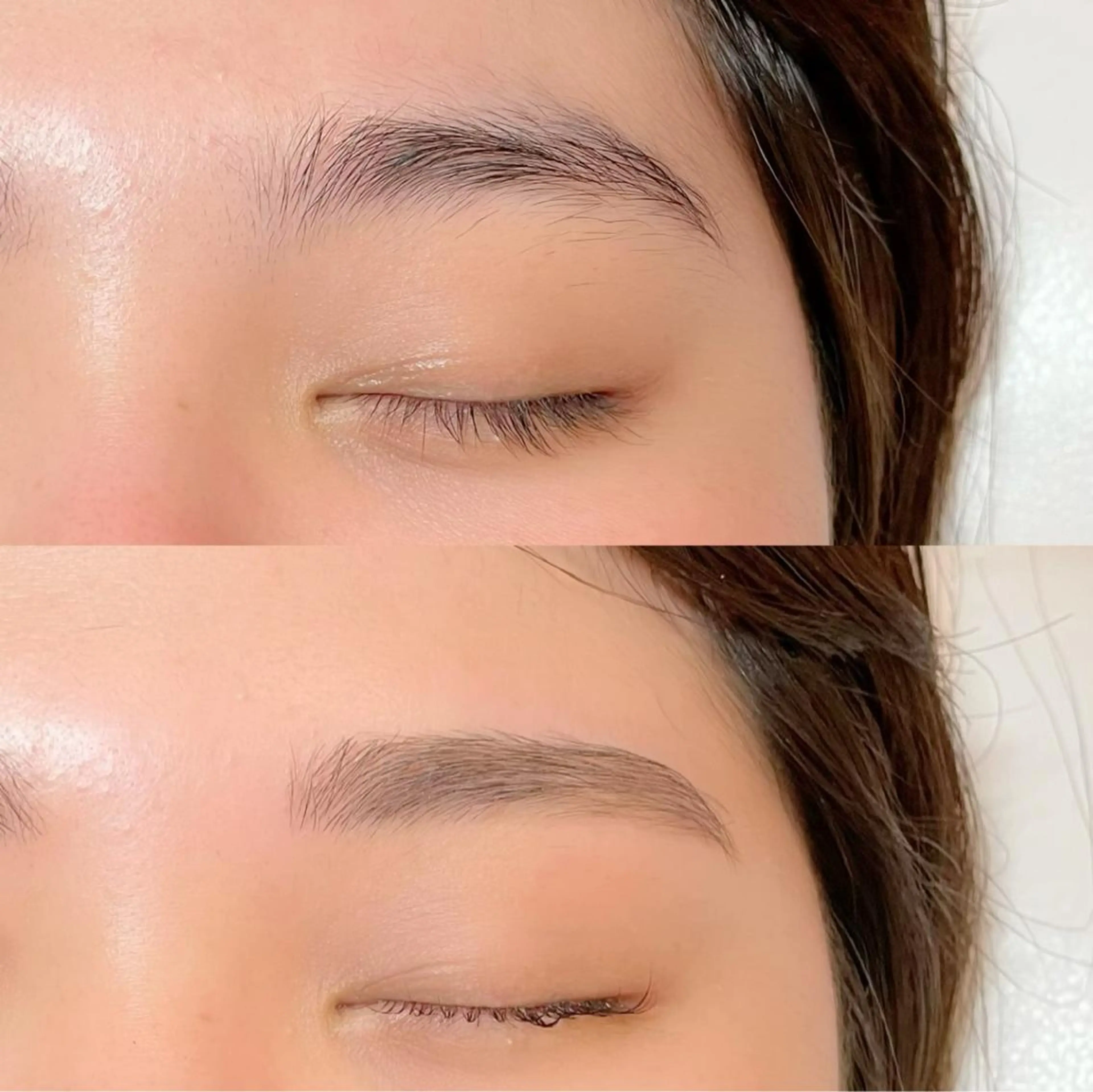 マツエク・マツパ アイブロウ フラットラッシュ 一重×まつ毛パーマ ボリュームラッシュ FEEL LASH所属・♡Nagisa.S ♡のマツエク・マツパデザイン