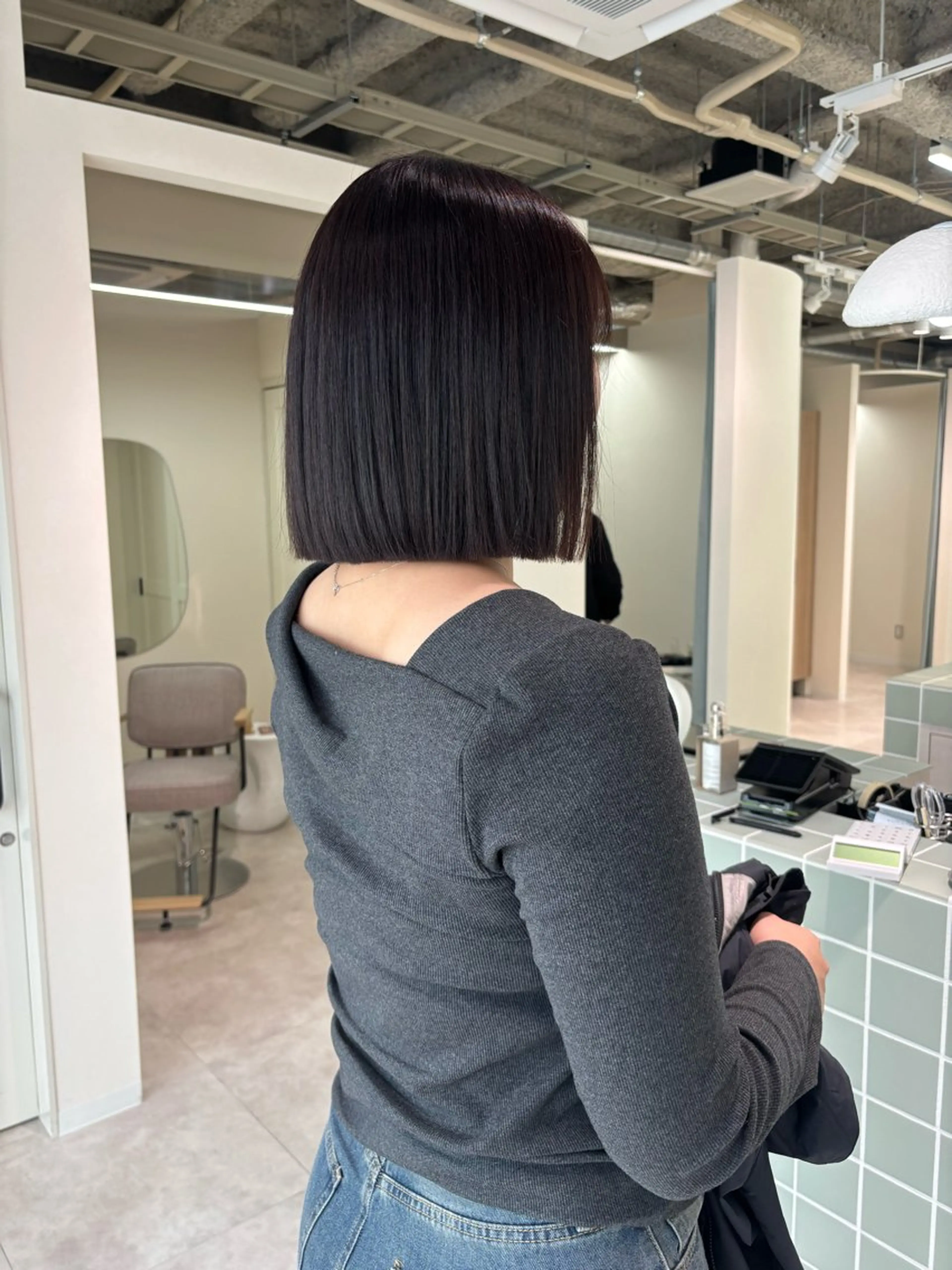 ショート カラー カット ヘアカラー トリートメント ヘッドスパ 広島/わかな/ヘア セット/オリーブのヘアスタイル