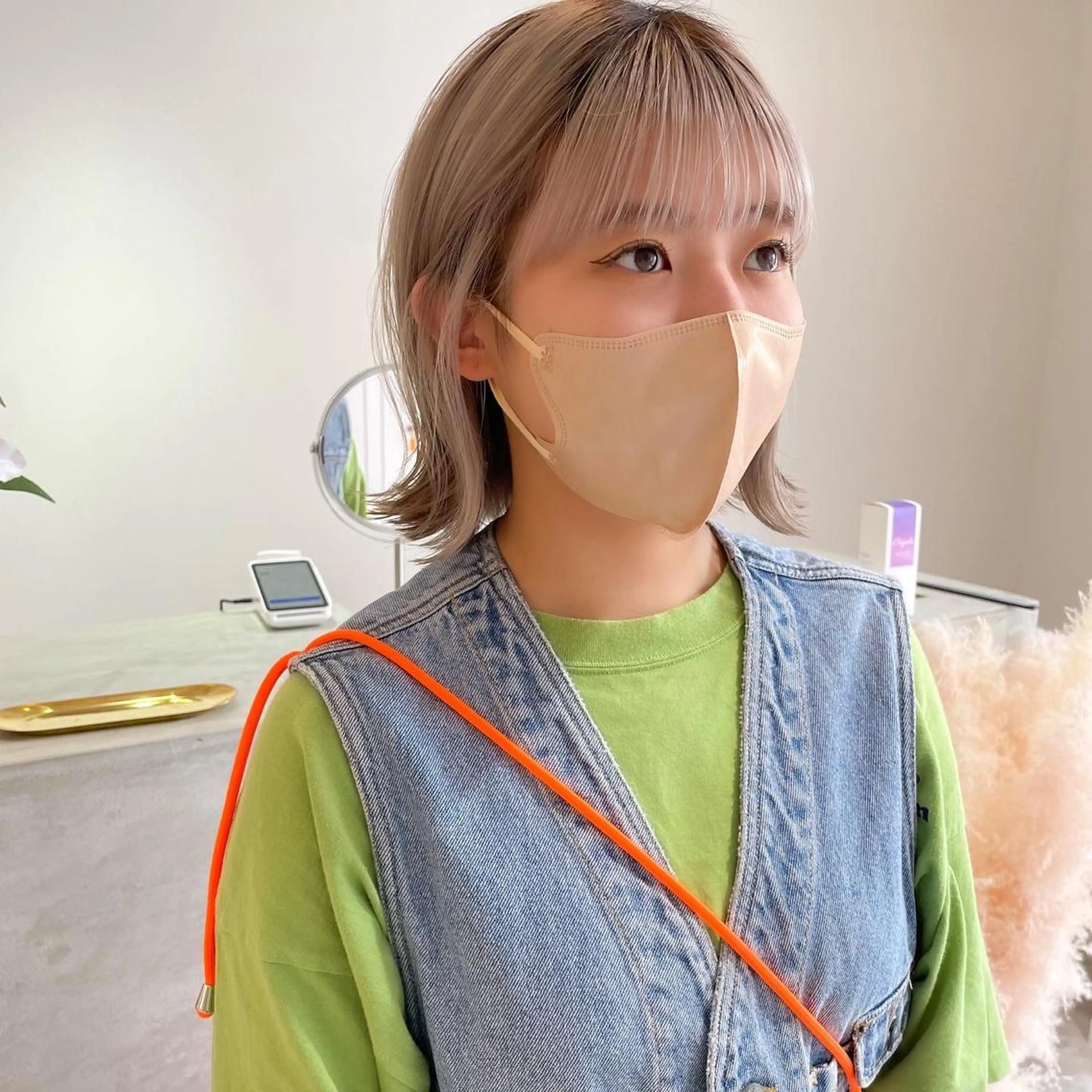 ショート カラー ベージュカラー ミルクティーベージュ ボブ ショートヘア ボブ特化✨ 松本竜之介のヘアスタイル