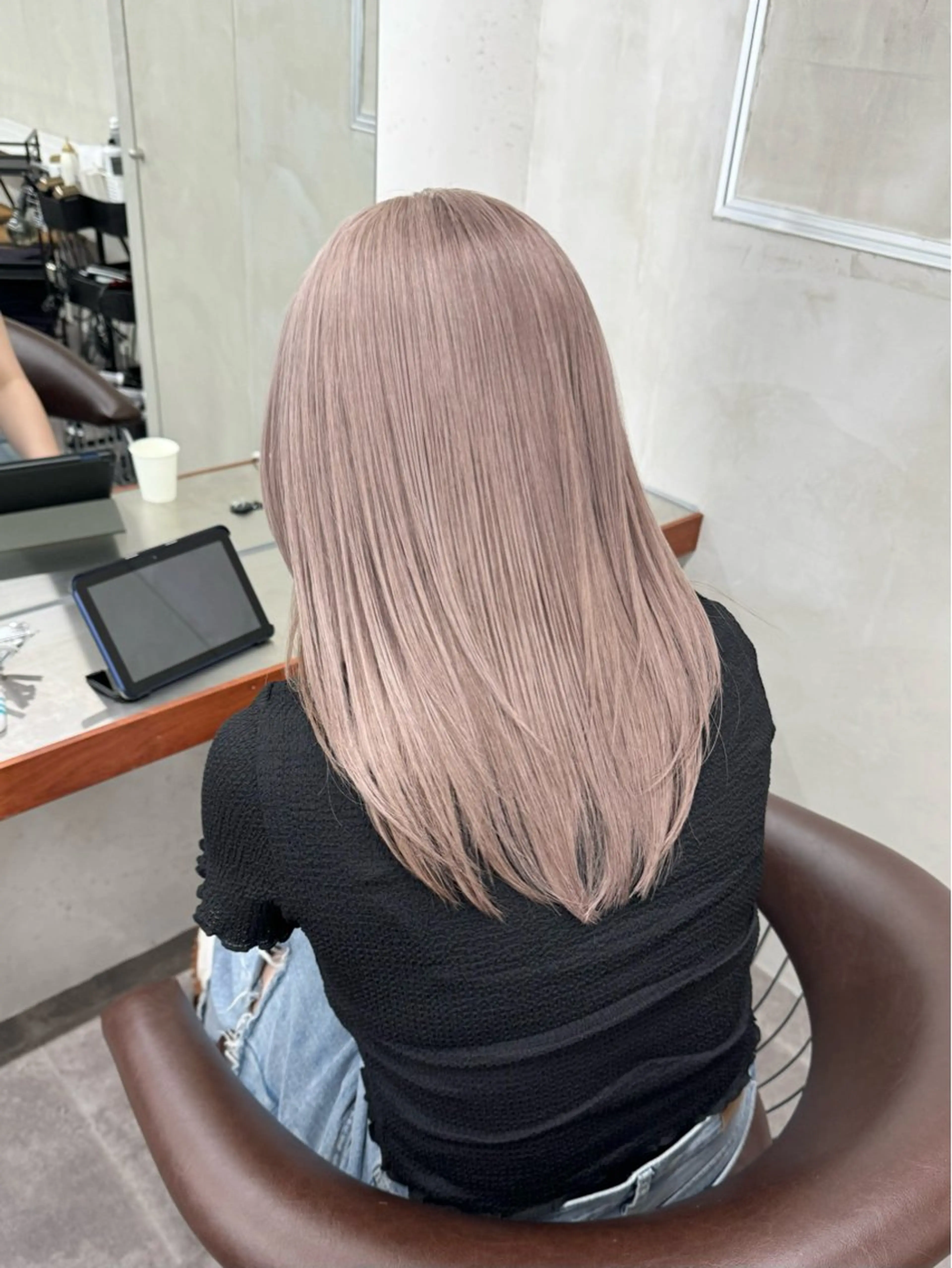 ロング カラー ベージュカラー ブリーチ ブロンド ブラウンカラー ケアブリーチ カット ヘアカラー トリートメント nico TOKYO 渋谷所属・ブリーチ　ハイトーン 特化🌈フジタハルキのヘアスタイル