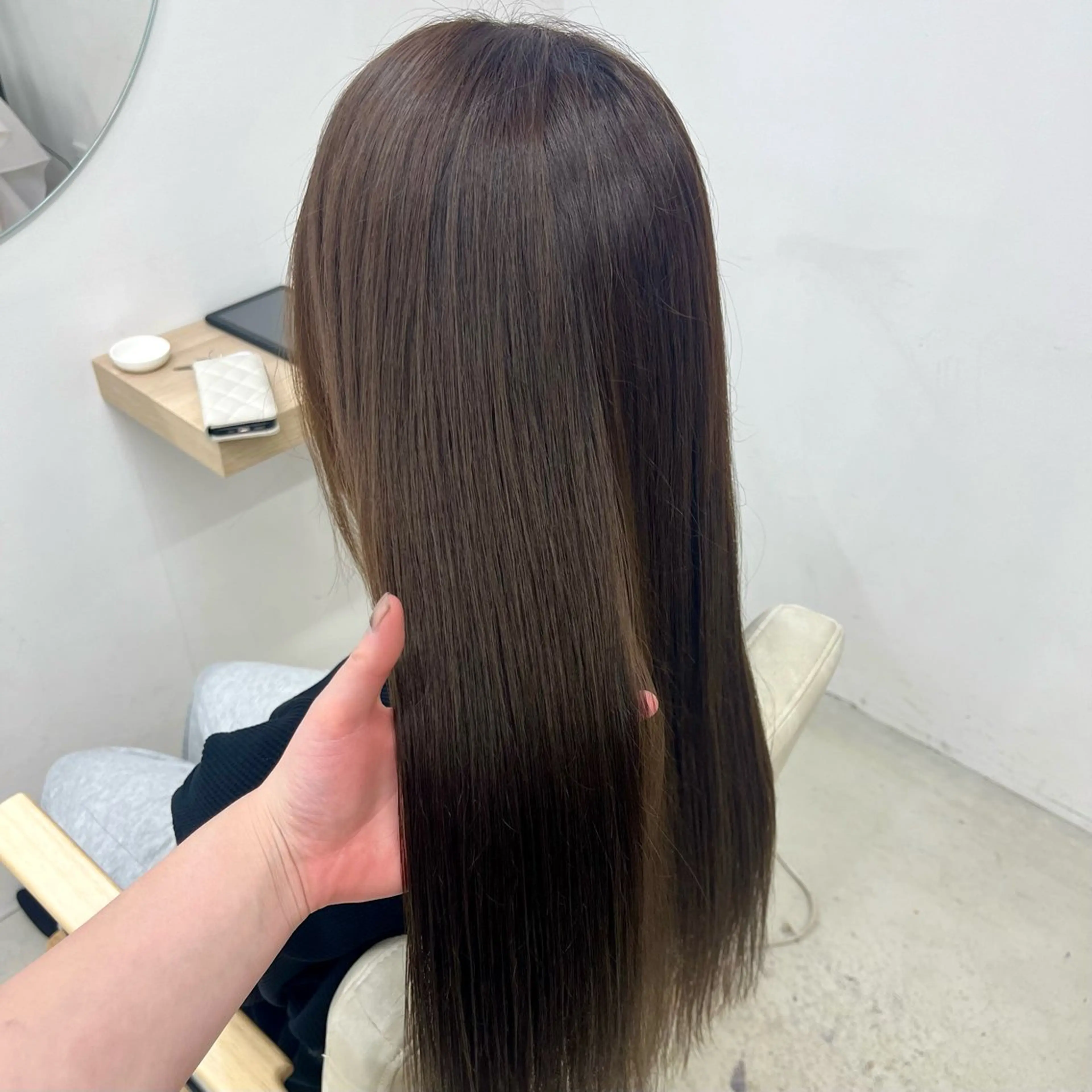 【潤髪】透明感ワンカラー🥣+髪質再生トリートメントの写真