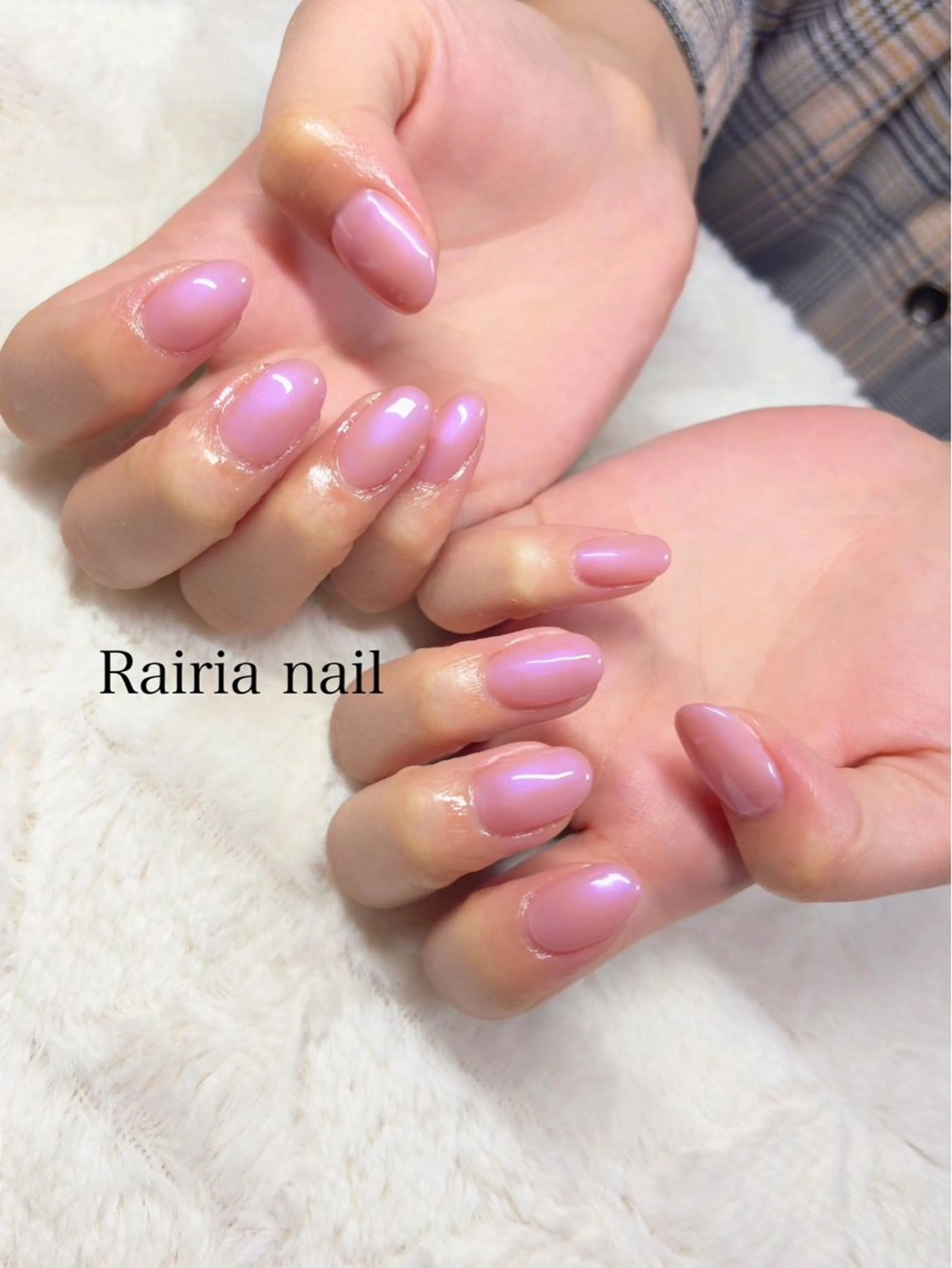 ネイル ワンカラーネイル Rairia   nail所属・屋敷 理奈のネイルデザイン