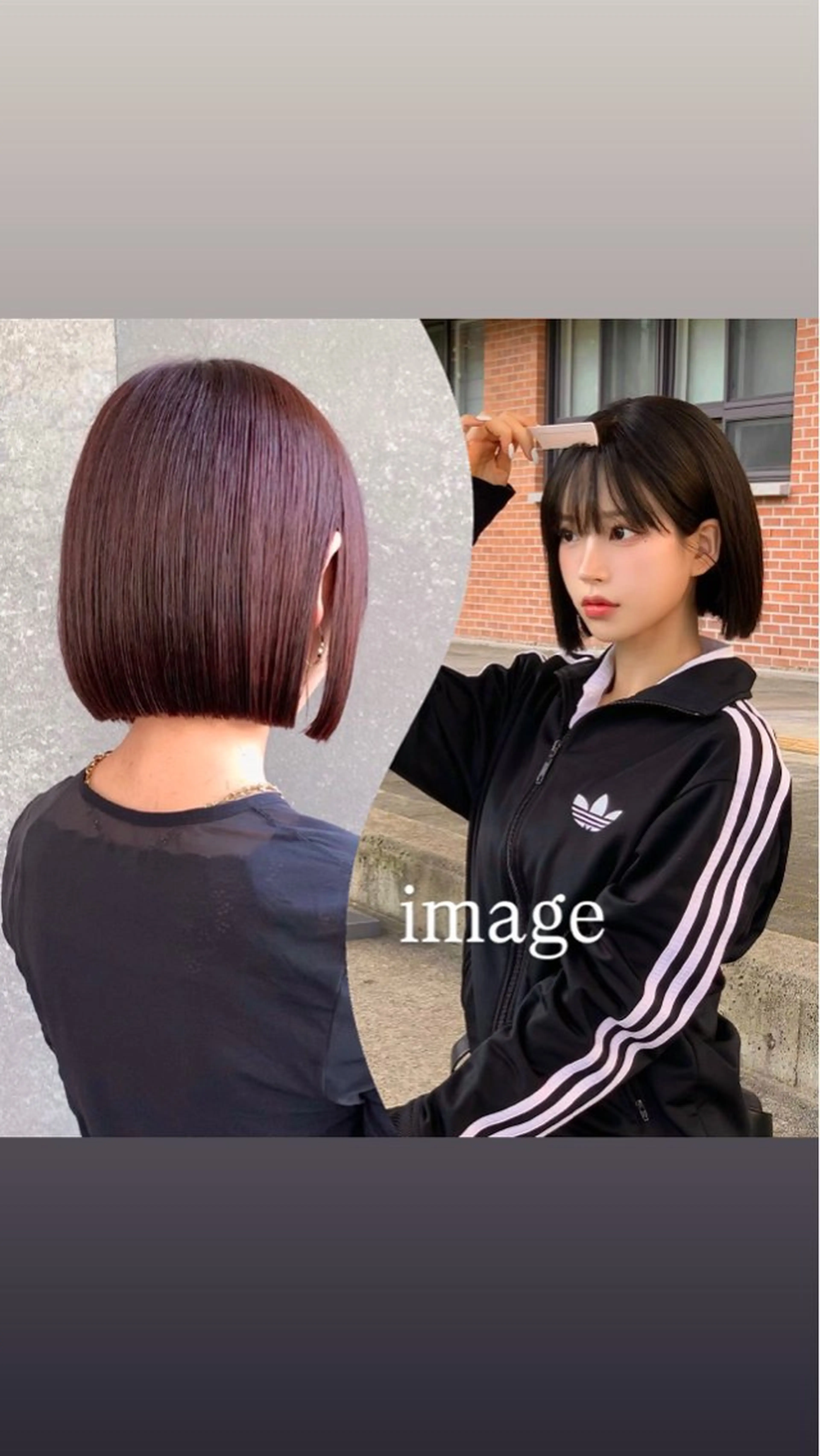 カット ヘアカラー 縮毛矯正 トリートメント 艶カラー/ショート/ ボブ𝕄𝔸ℝ𝕀ℕのヘアスタイル