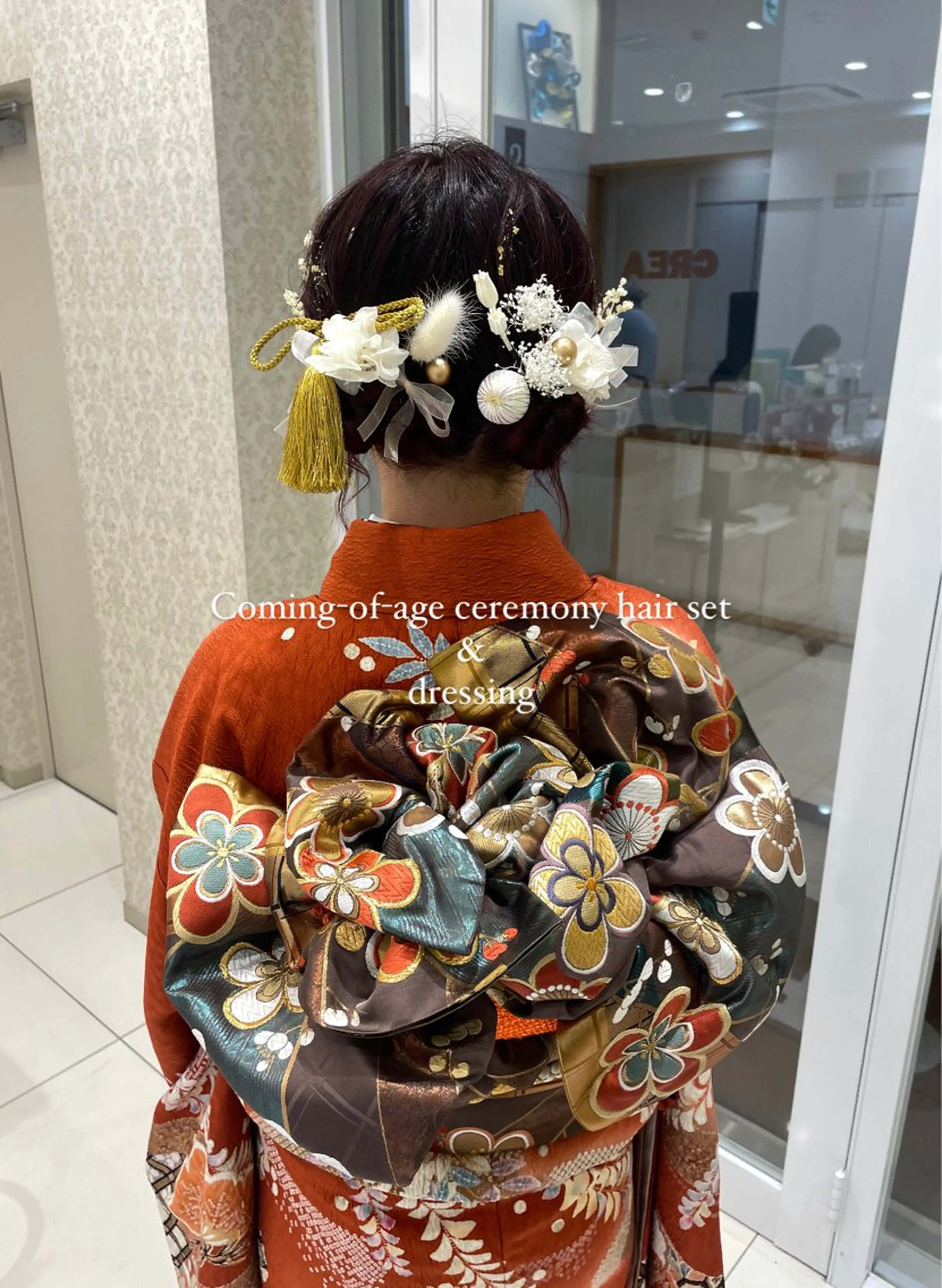 ミディアム ヘアアレンジ ブリーチなしカラー/ 暖色カラー/艶カラーのヘアスタイル