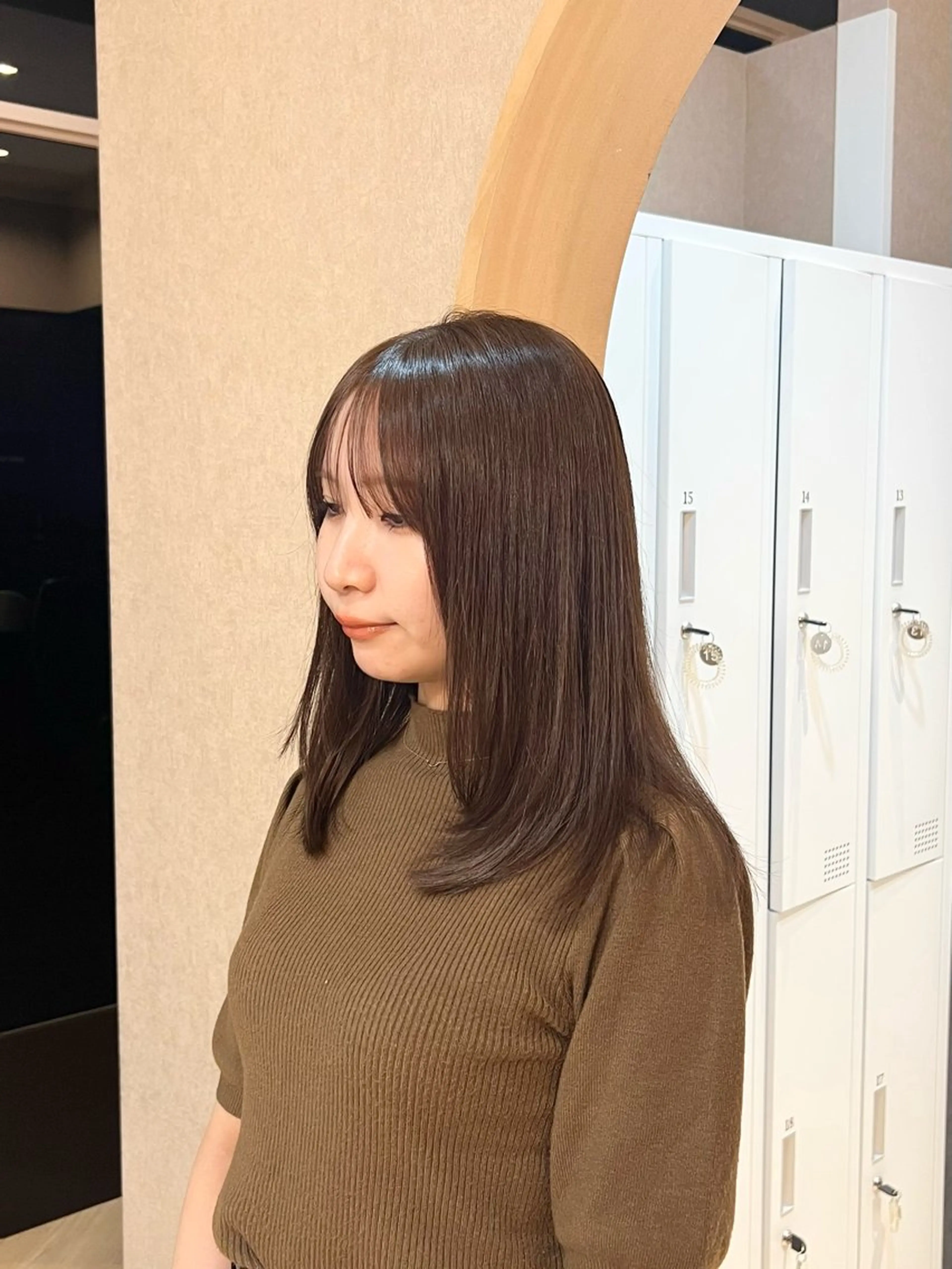 ロング カラー 透明感カラー ヘアカラー トリートメント 艶カラー/透明感 /ヒグチアオイのヘアスタイル