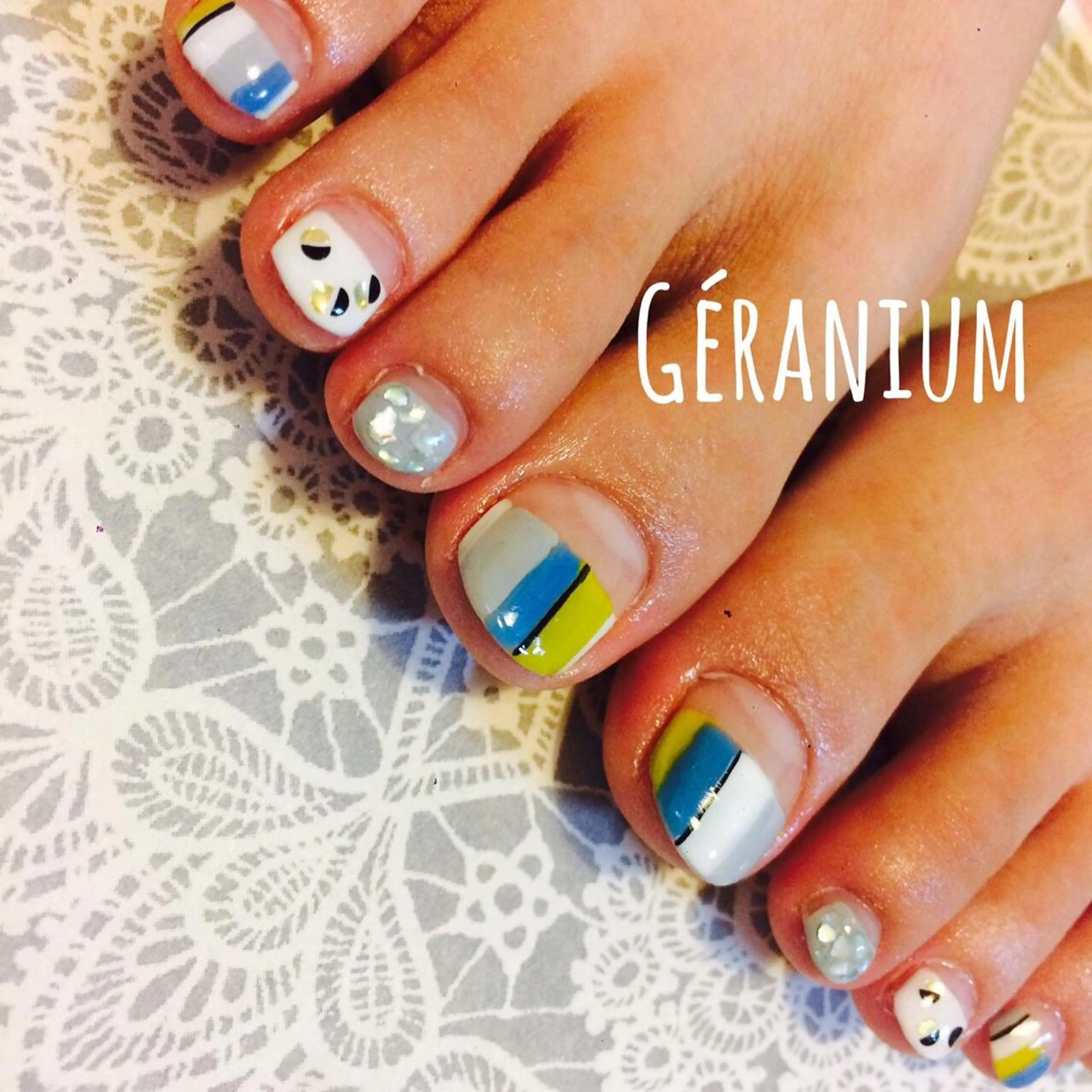 ネイル フットネイル GéRanium Harukaのネイルデザイン