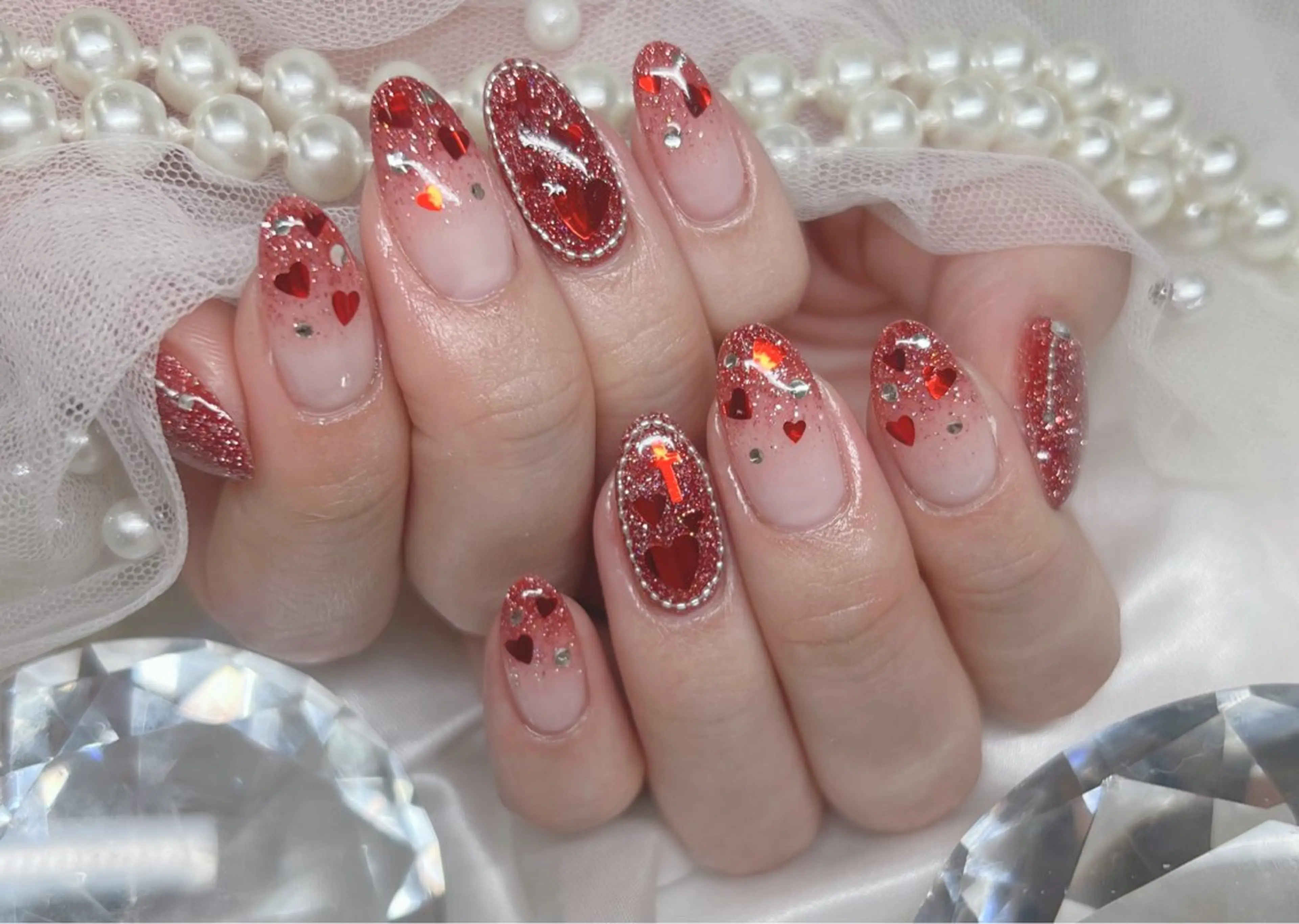 ミディアム ハンドネイル Ange fast所属・Ange あいかのネイルデザイン