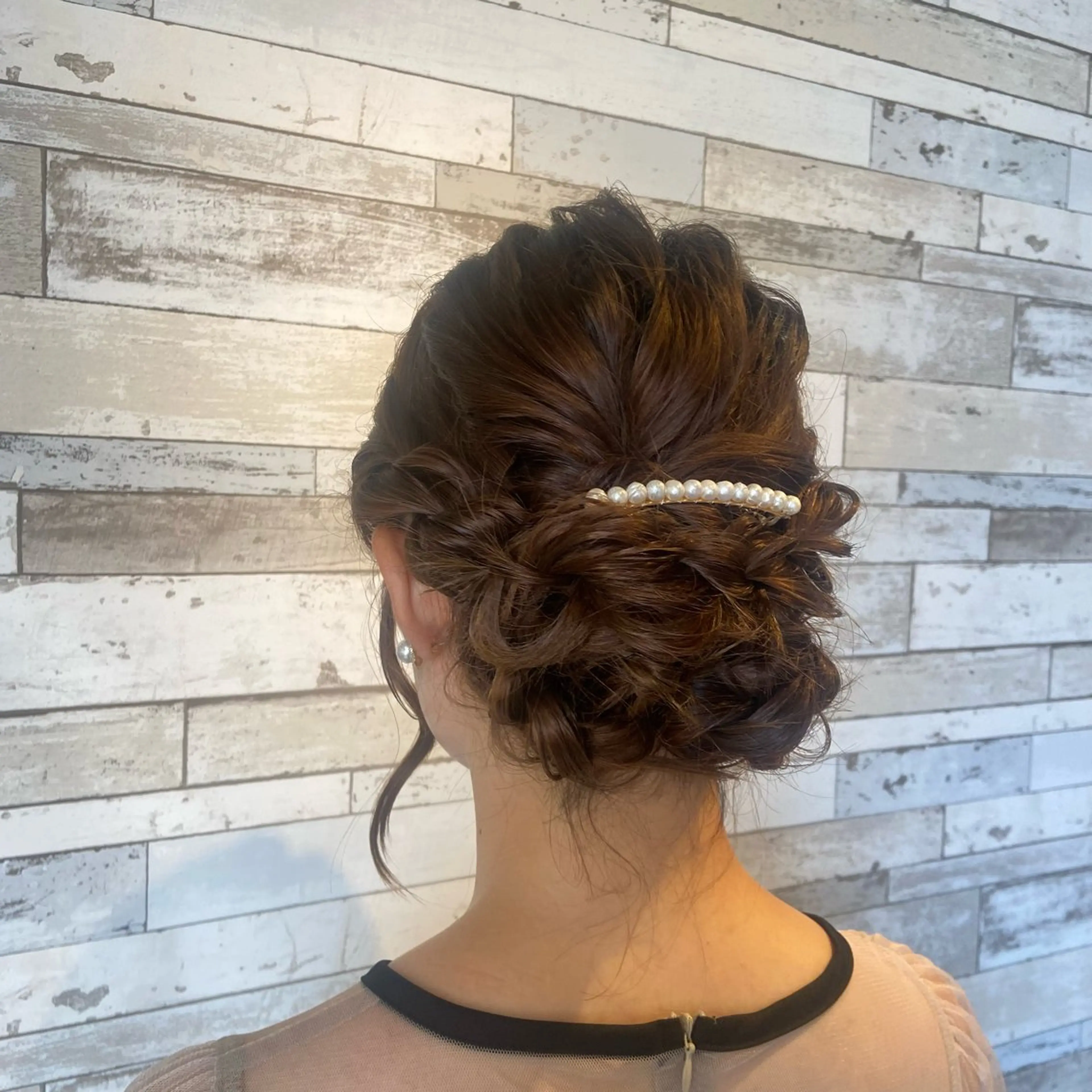 ロング ヘアアレンジ ヘアセット ボブカット/アレンジ /さきのヘアスタイル