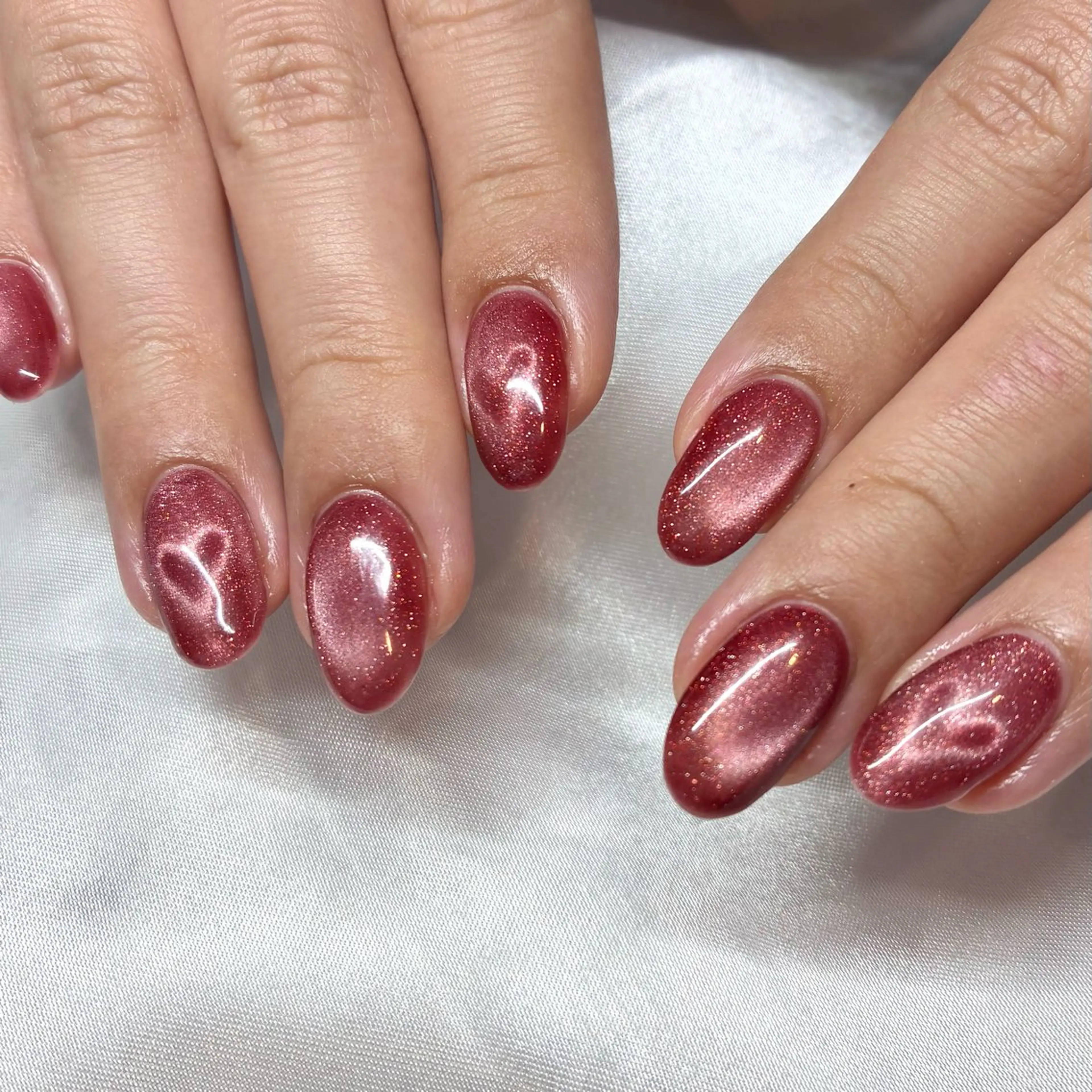 ネイル ジェルネイル マグネットネイル ハンドネイル Nail ヌシん家 AKANEのネイルデザイン