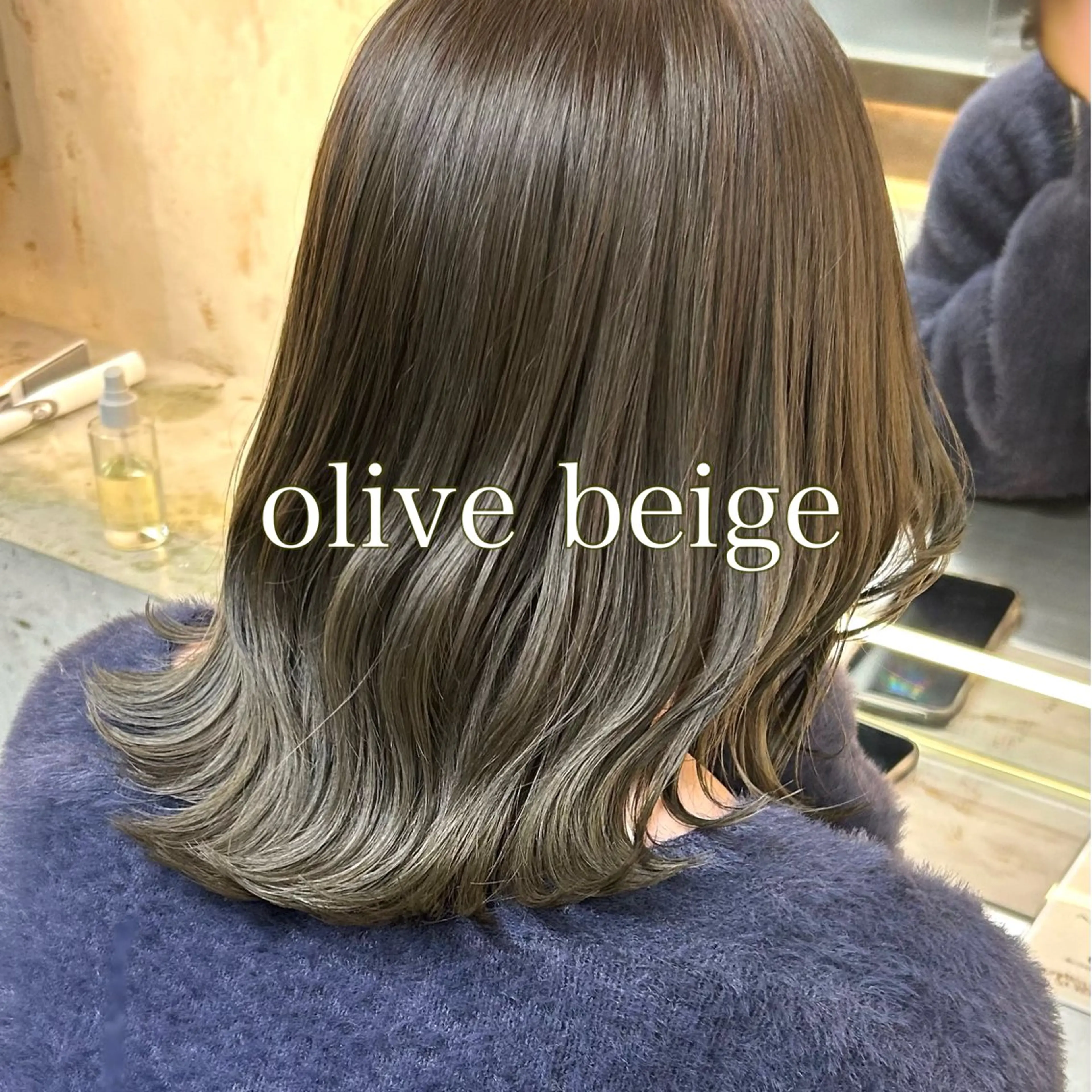 ミディアム ボブ/くびれボブ/ 髪質改善/Ru-kaのヘアスタイル