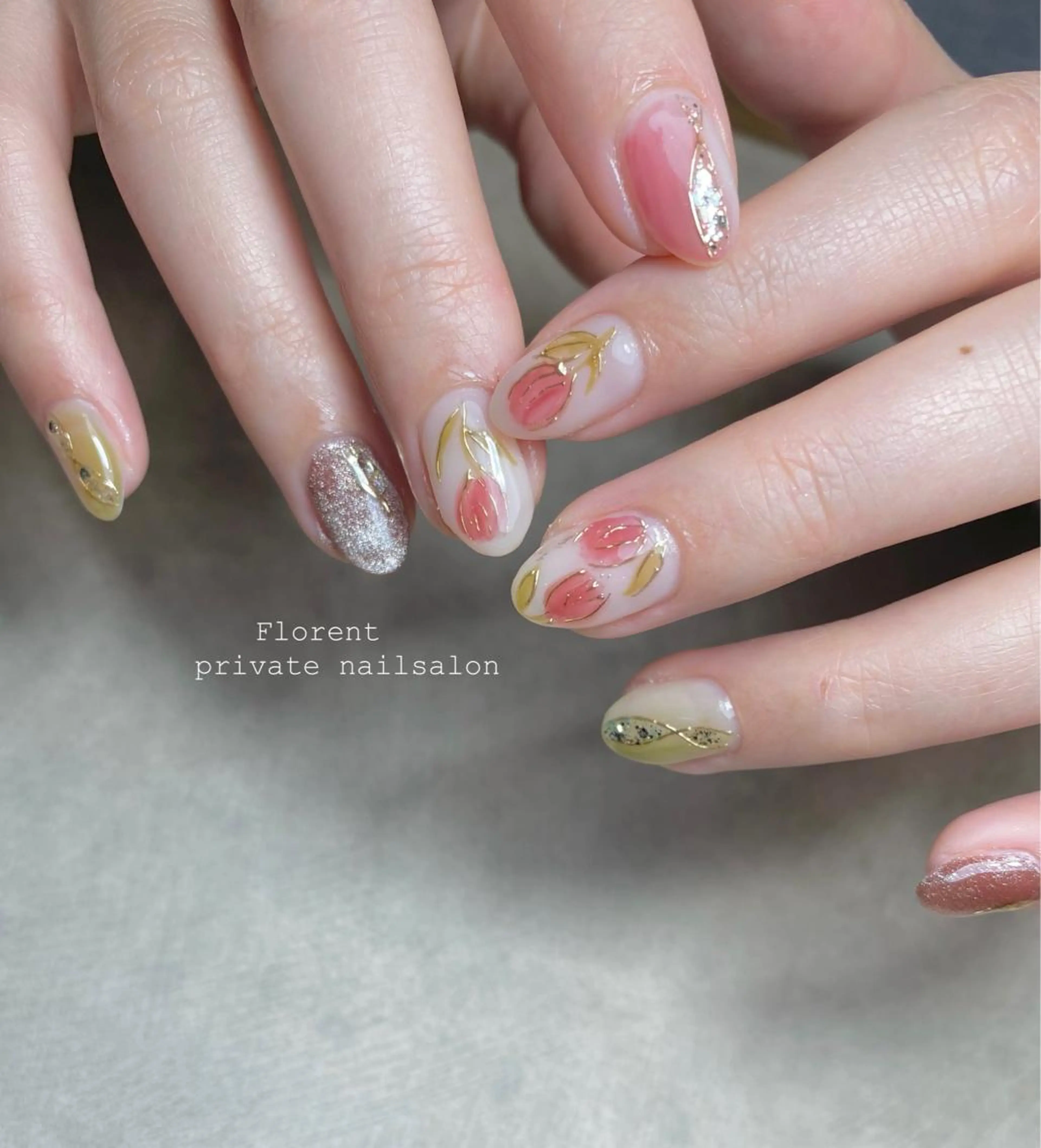 ネイル ハンドネイル florent nailのネイルデザイン
