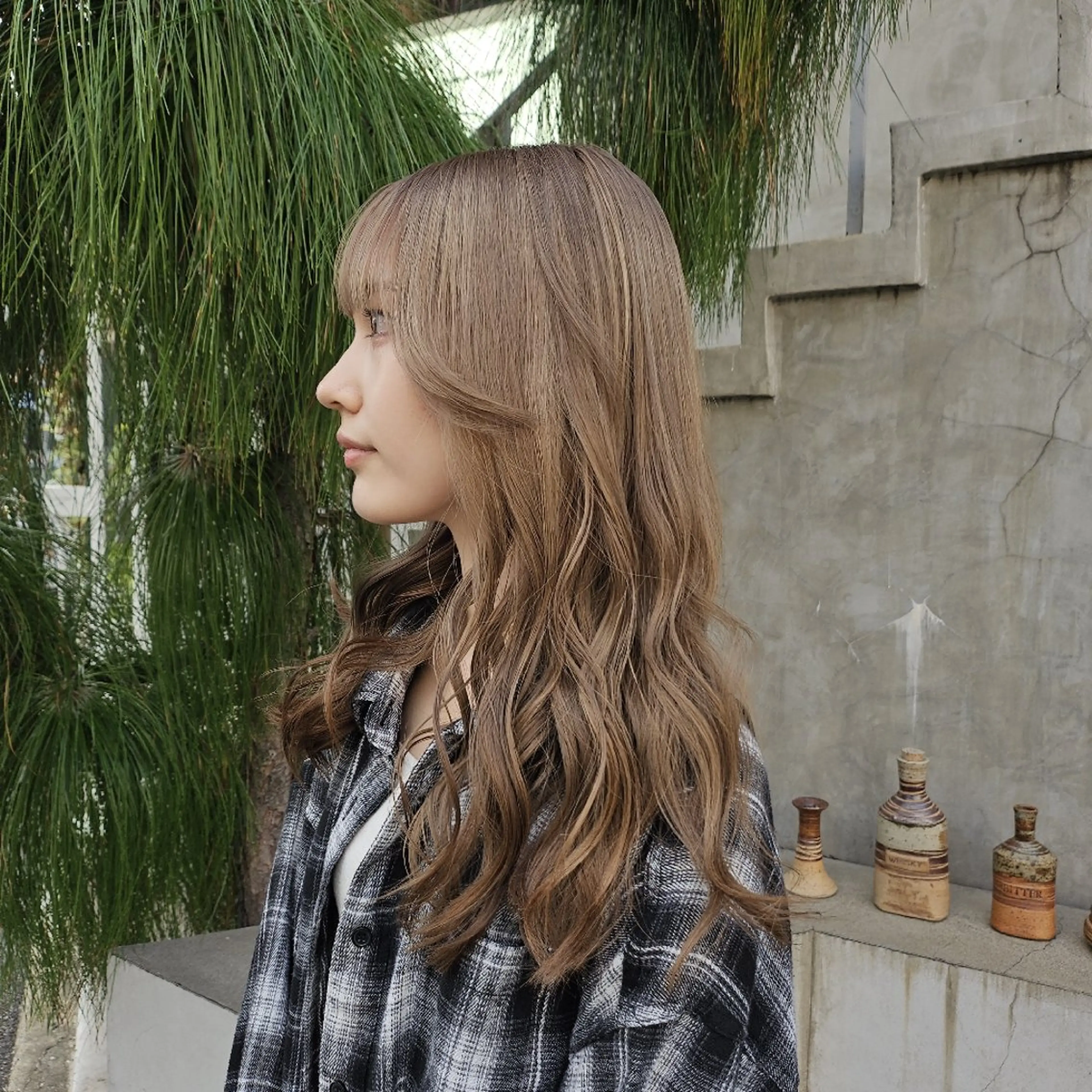 セミロング カラー ヘアカラー トリートメント あべかりん/原宿 /マツパ/ハイトーンのヘアスタイル