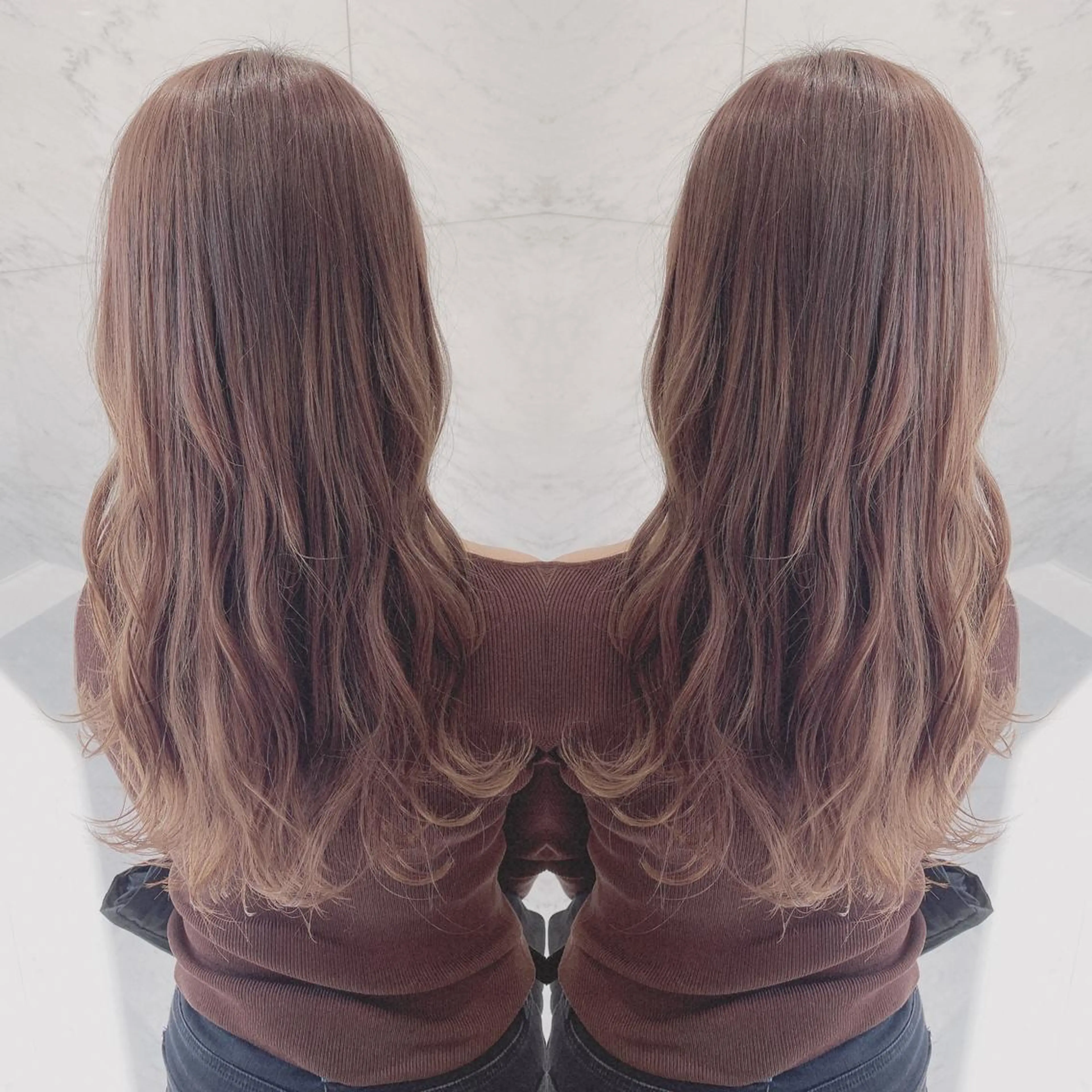 ロング カラー ヘアカラー cecil hair所属・重政 和樹のヘアスタイル