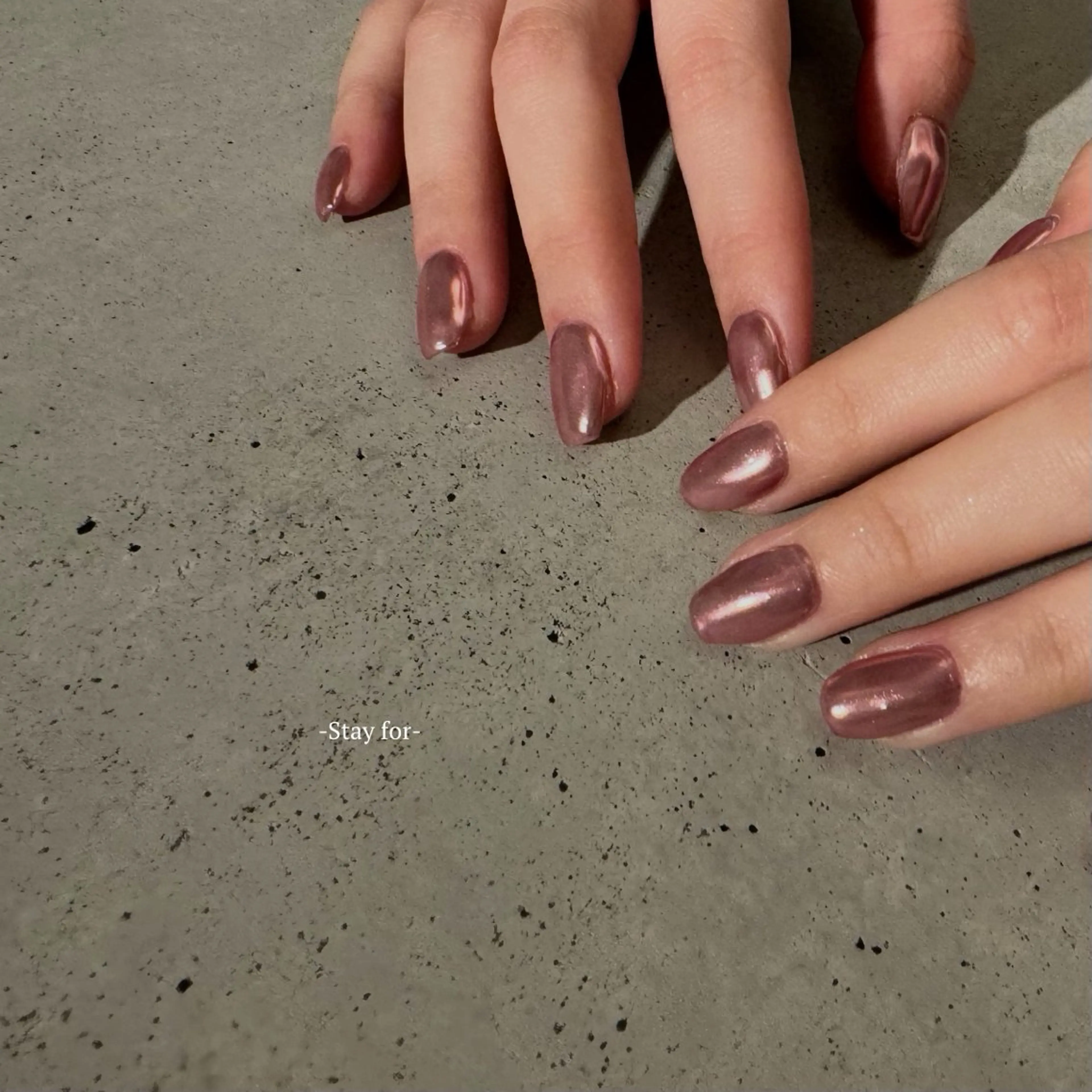 ネイル ミラーネイル ピンク Stay for 中央通り店のネイルデザイン