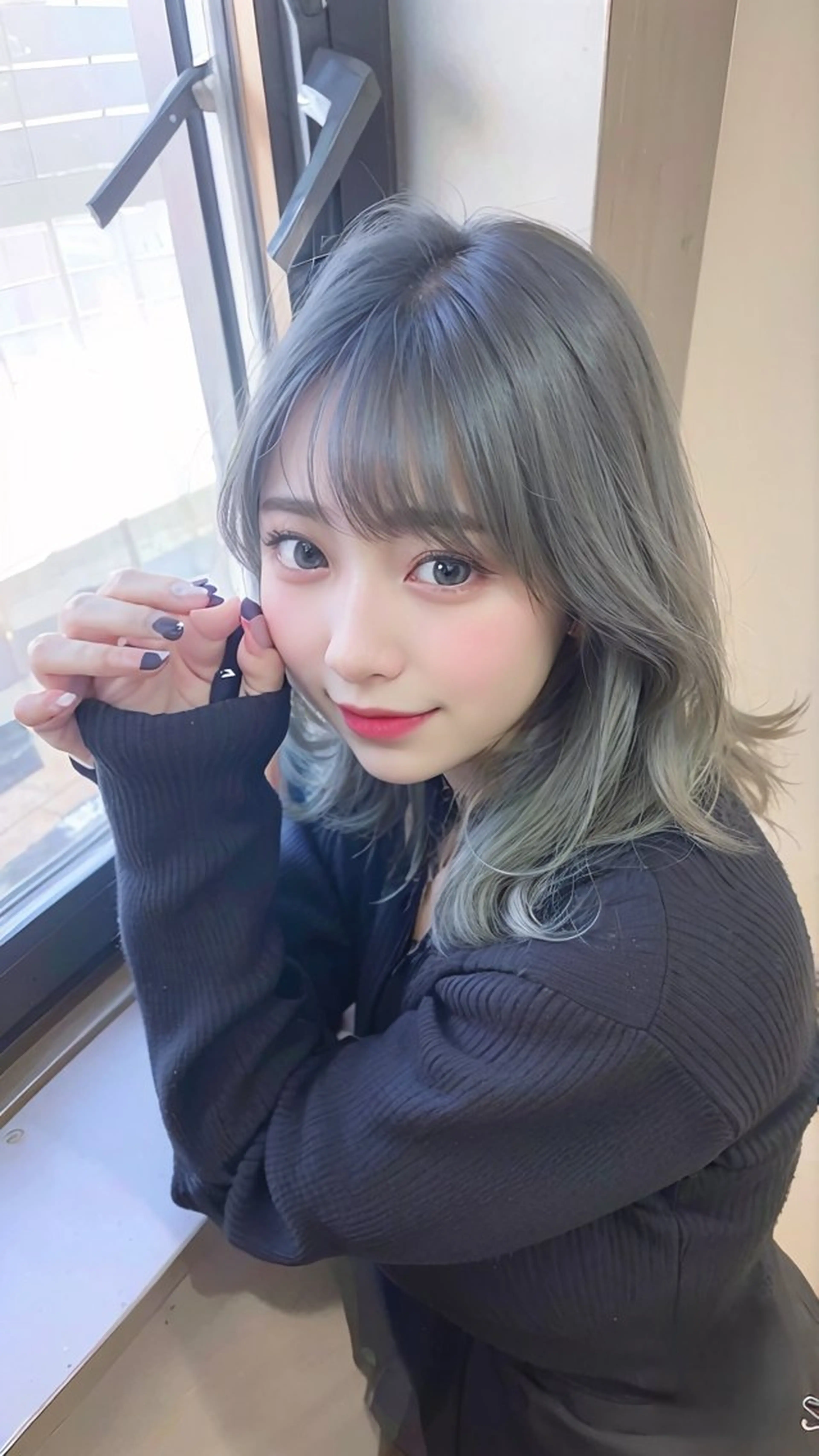 セミロング カラー ダブルカラー 新宿のヘアスタイル