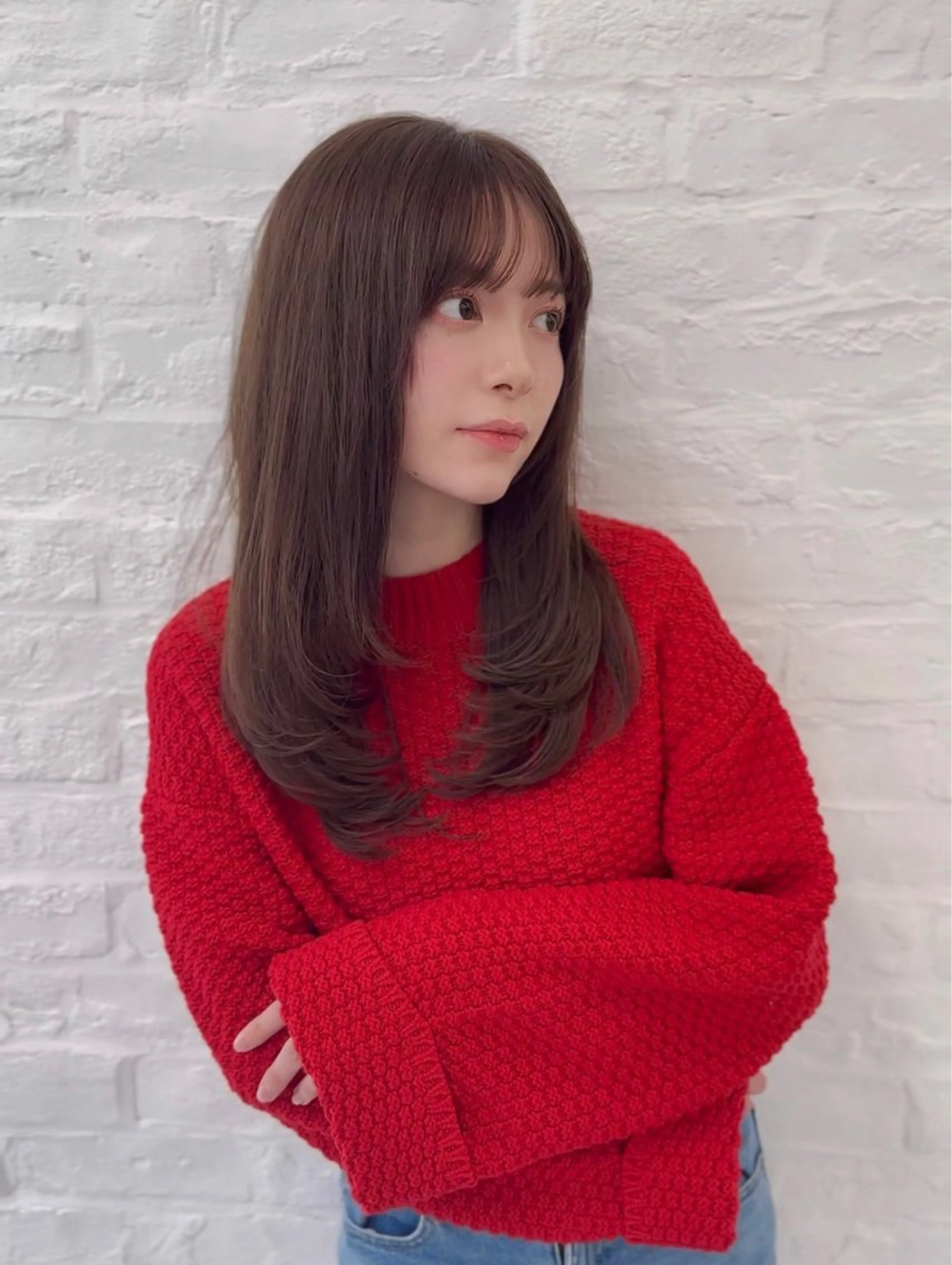 セミロング カラー ヘアアレンジ 前髪顔まわりカット 🌈中村海聖のヘアスタイル