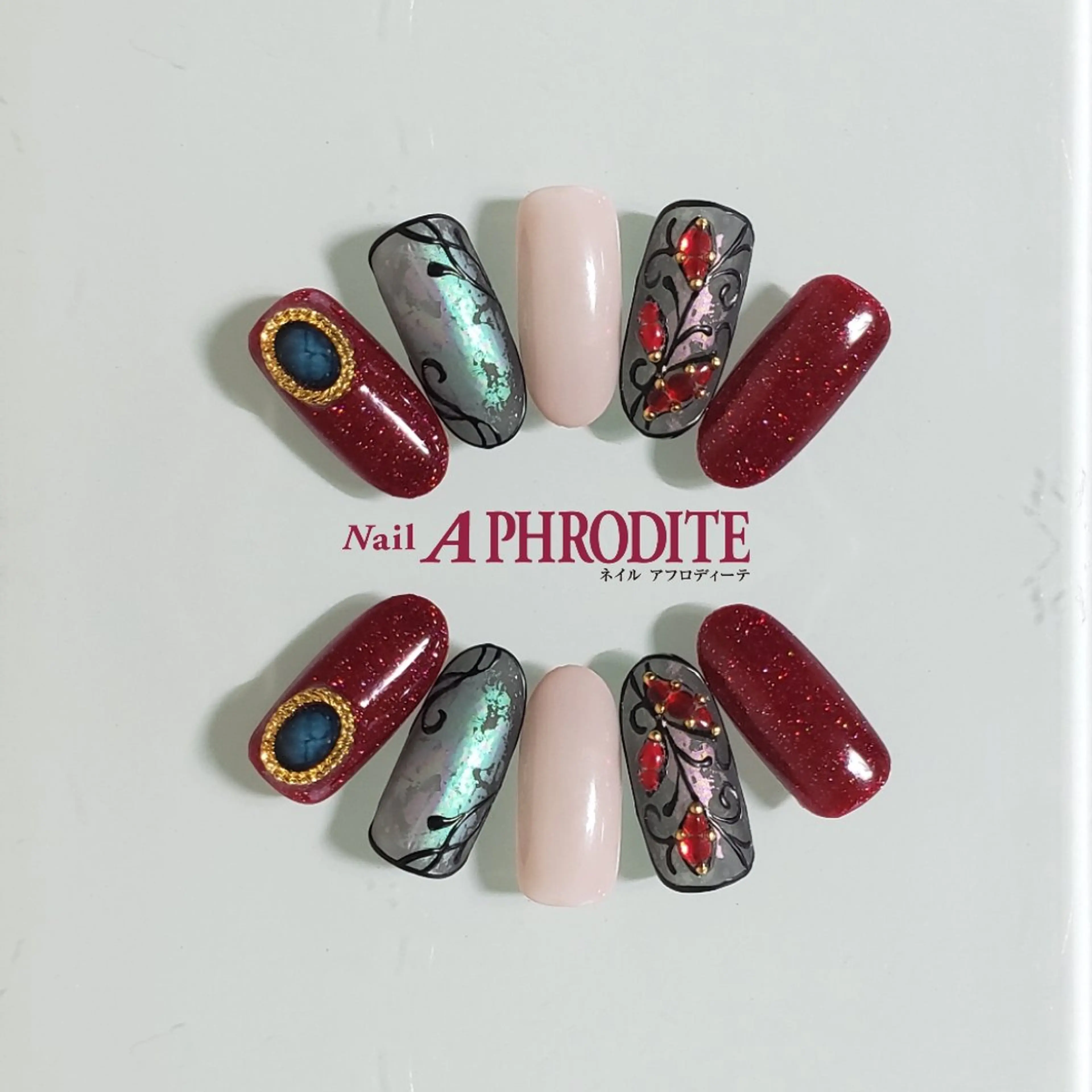 ネイル ジェルネイル ニュアンスネイル スカルプネイル ソフトジェル ネイルチップ ハンドネイル Nail  Aphroditeのネイルデザイン