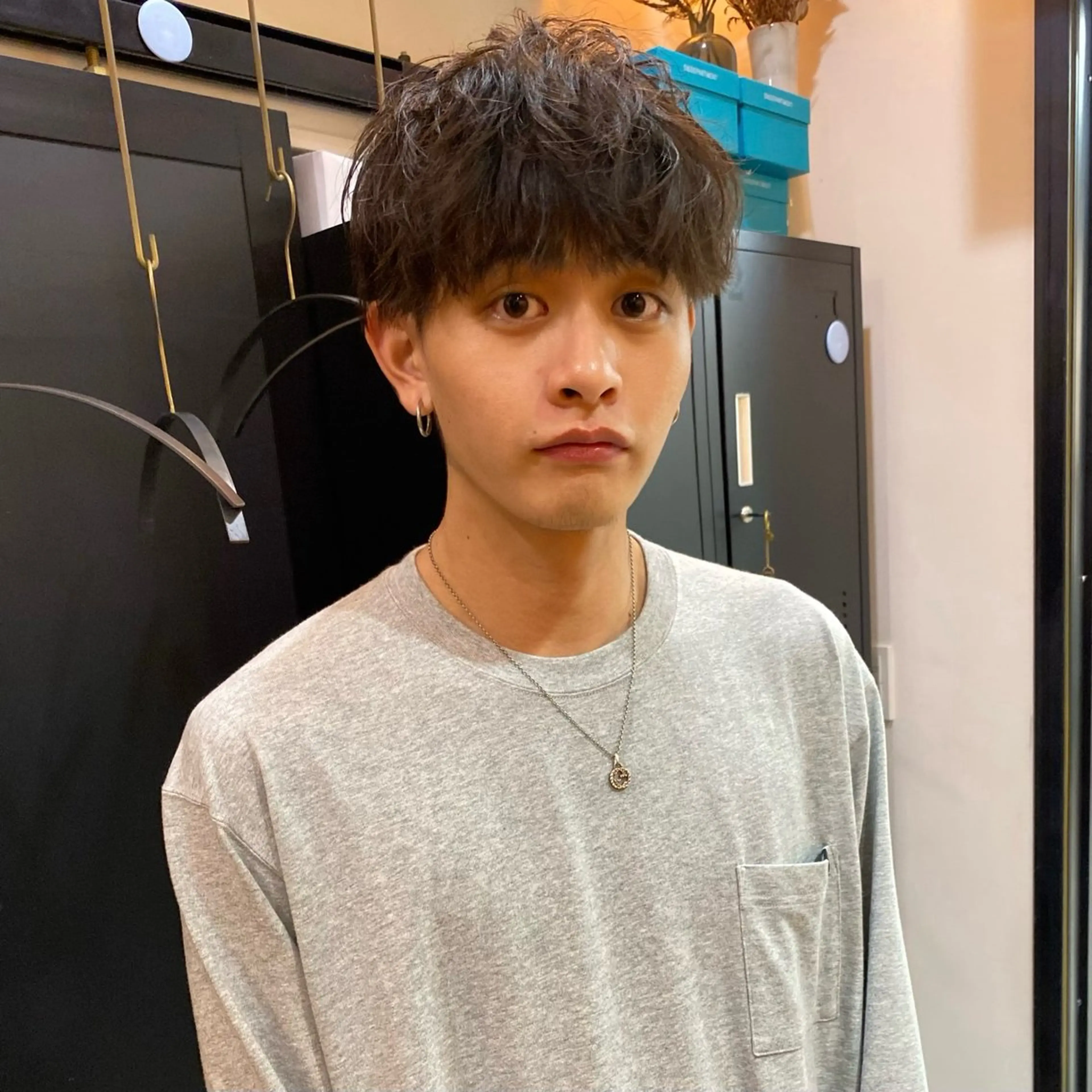 ショート メンズ マッシュ ダウンパーマ 【sity.ザイク】のヘアスタイル